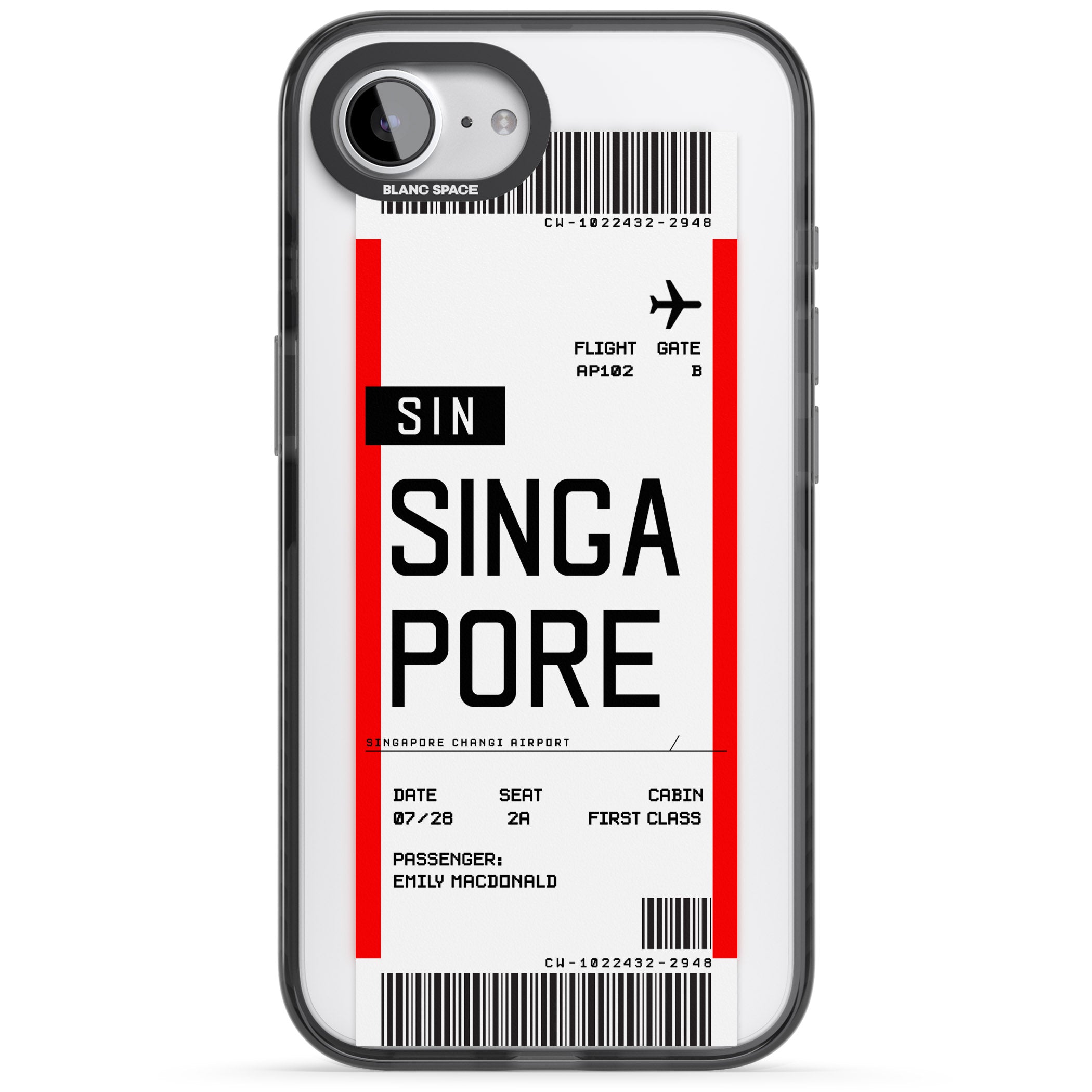Personalised Singapore Boarding Pass