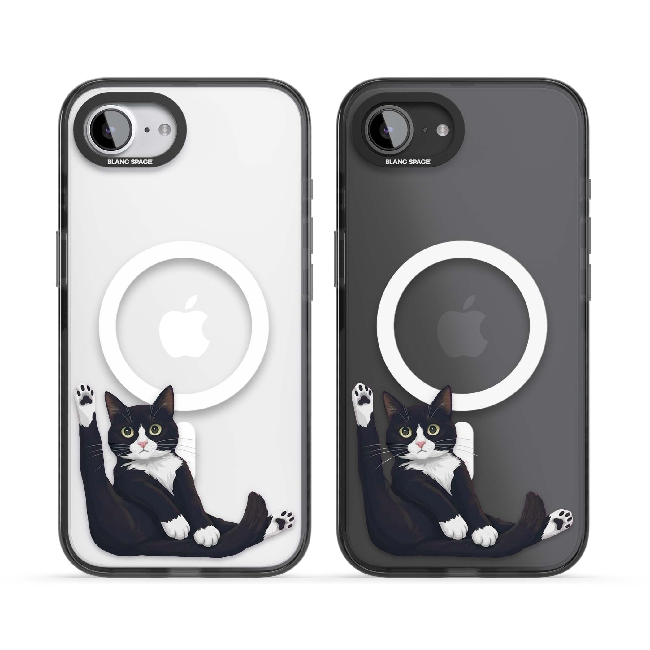 Mid-Groom Cat animals iPhone case | Black Impact Magsafe case for iPhone 16e, iPhone 17e