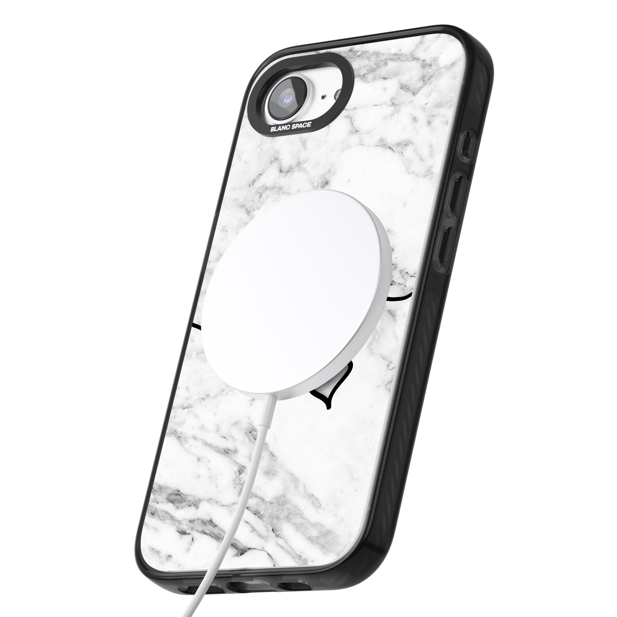 Personalised White Marble Heart