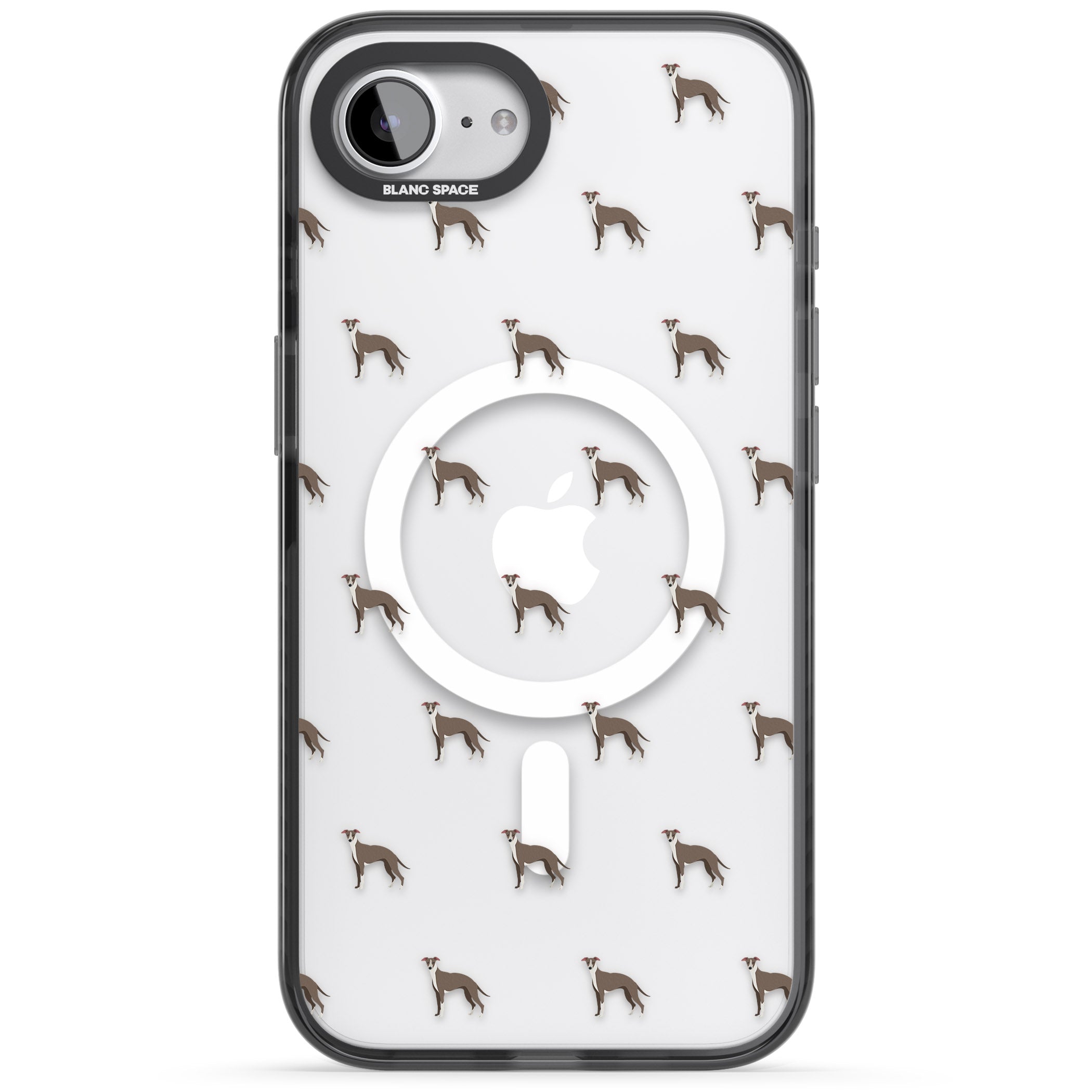 Whippet Dog Pattern Clear