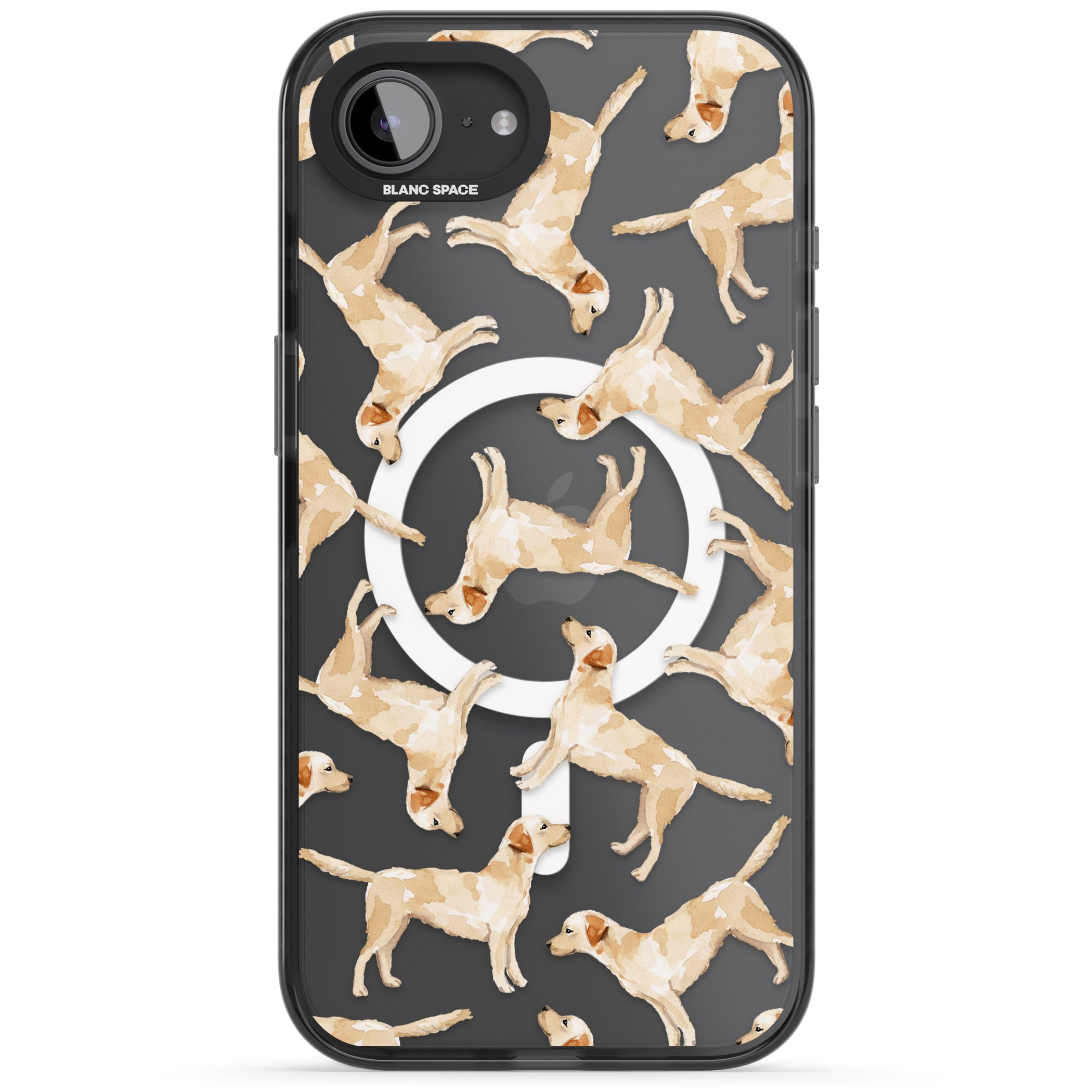 Yellow Labrador Watercolour Dog Pattern