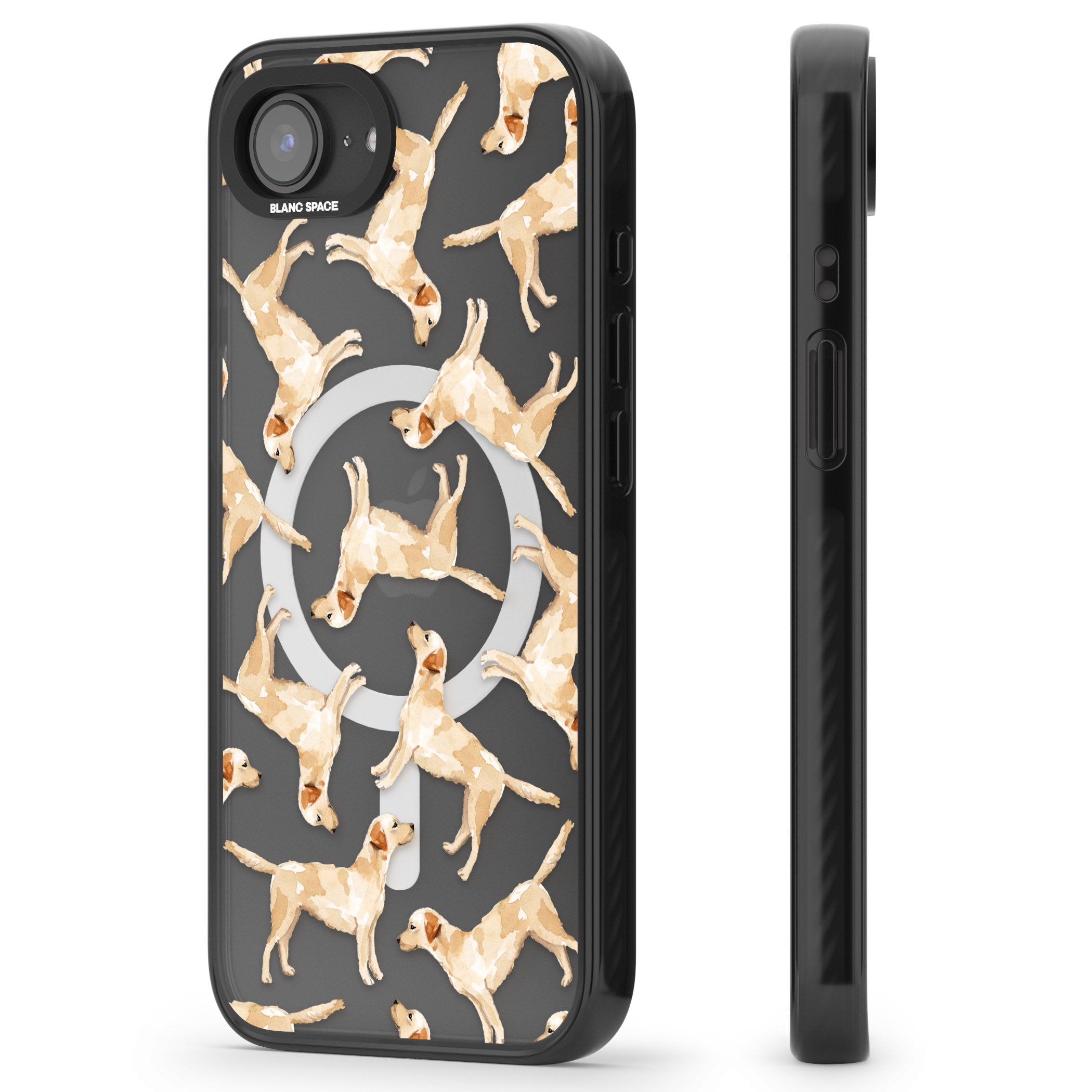 Yellow Labrador Watercolour Dog Pattern