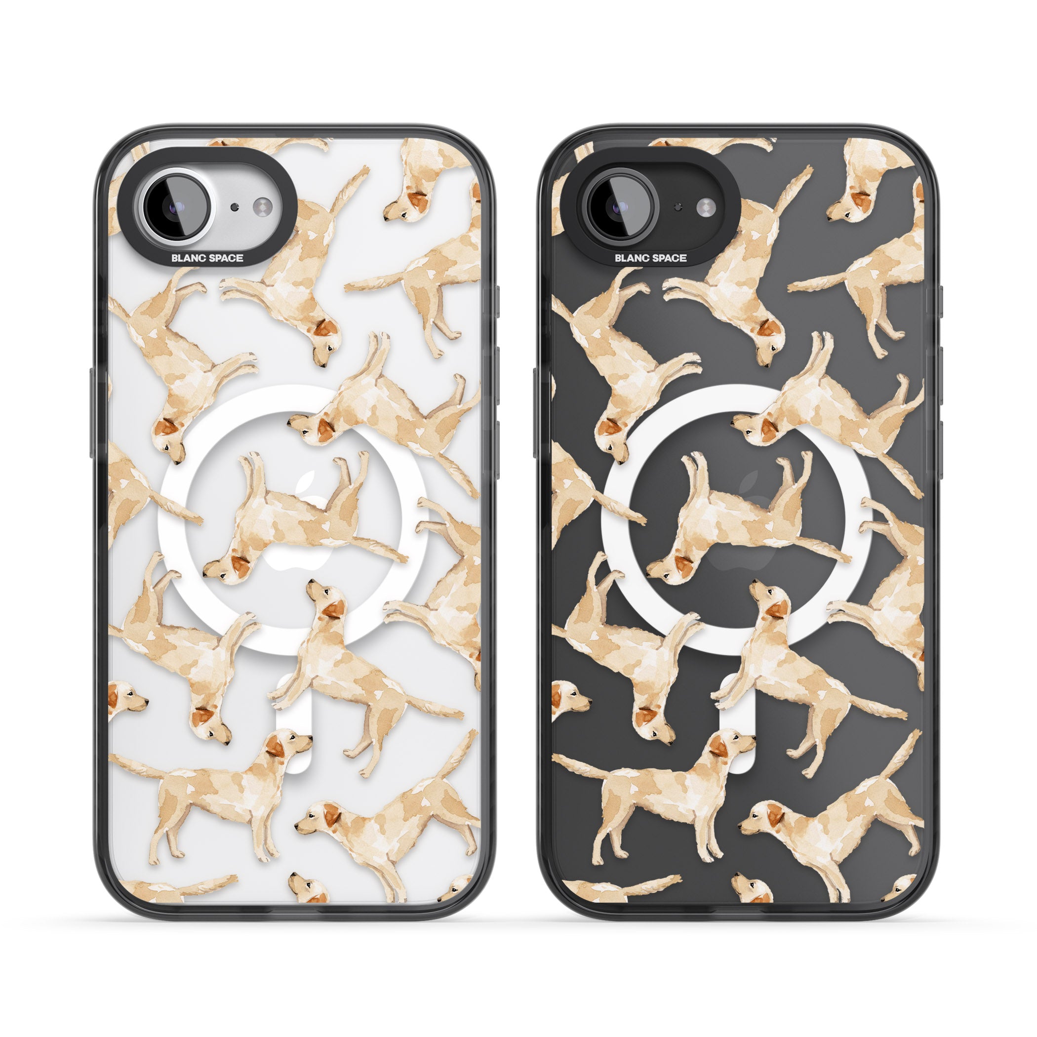 Yellow Labrador Watercolour Dog Pattern