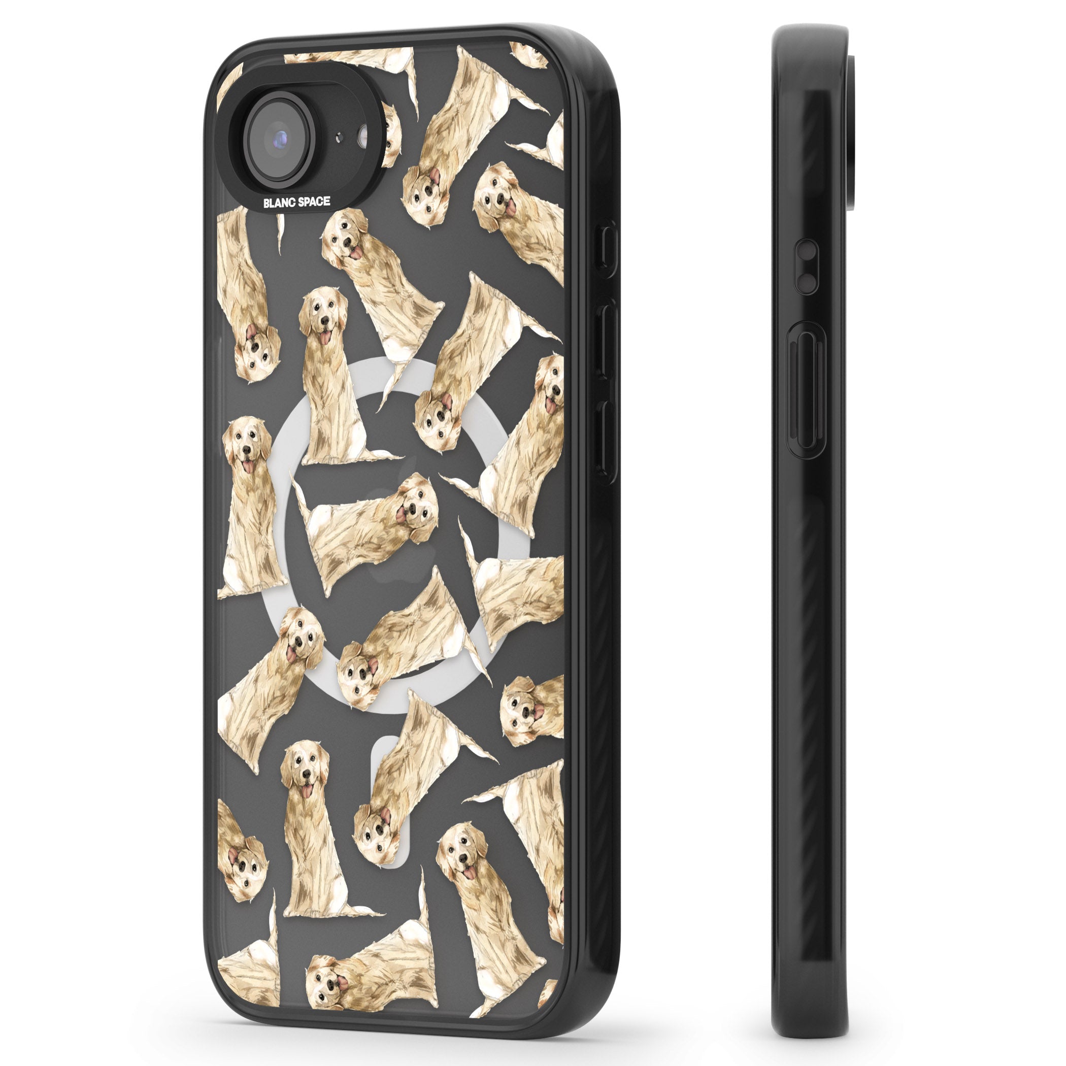 Golden Retriever Watercolor Pattern