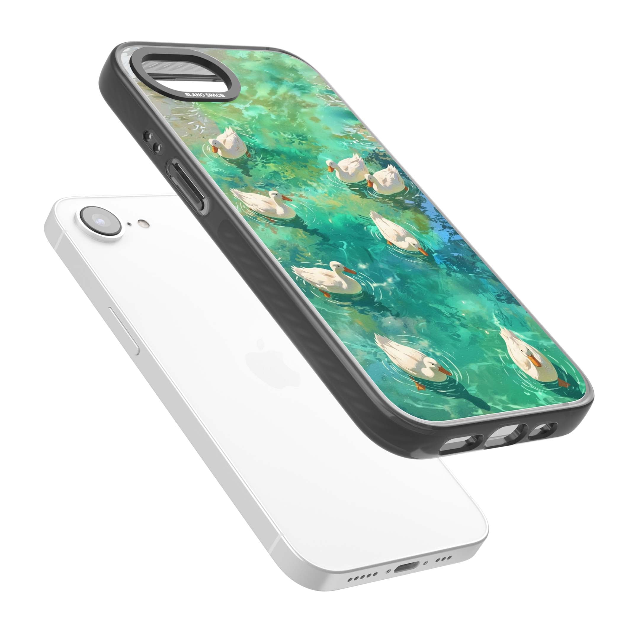 Ducks In The Pond for her iPhone case | Black Impact Magsafe case for iPhone 16e, iPhone 17e