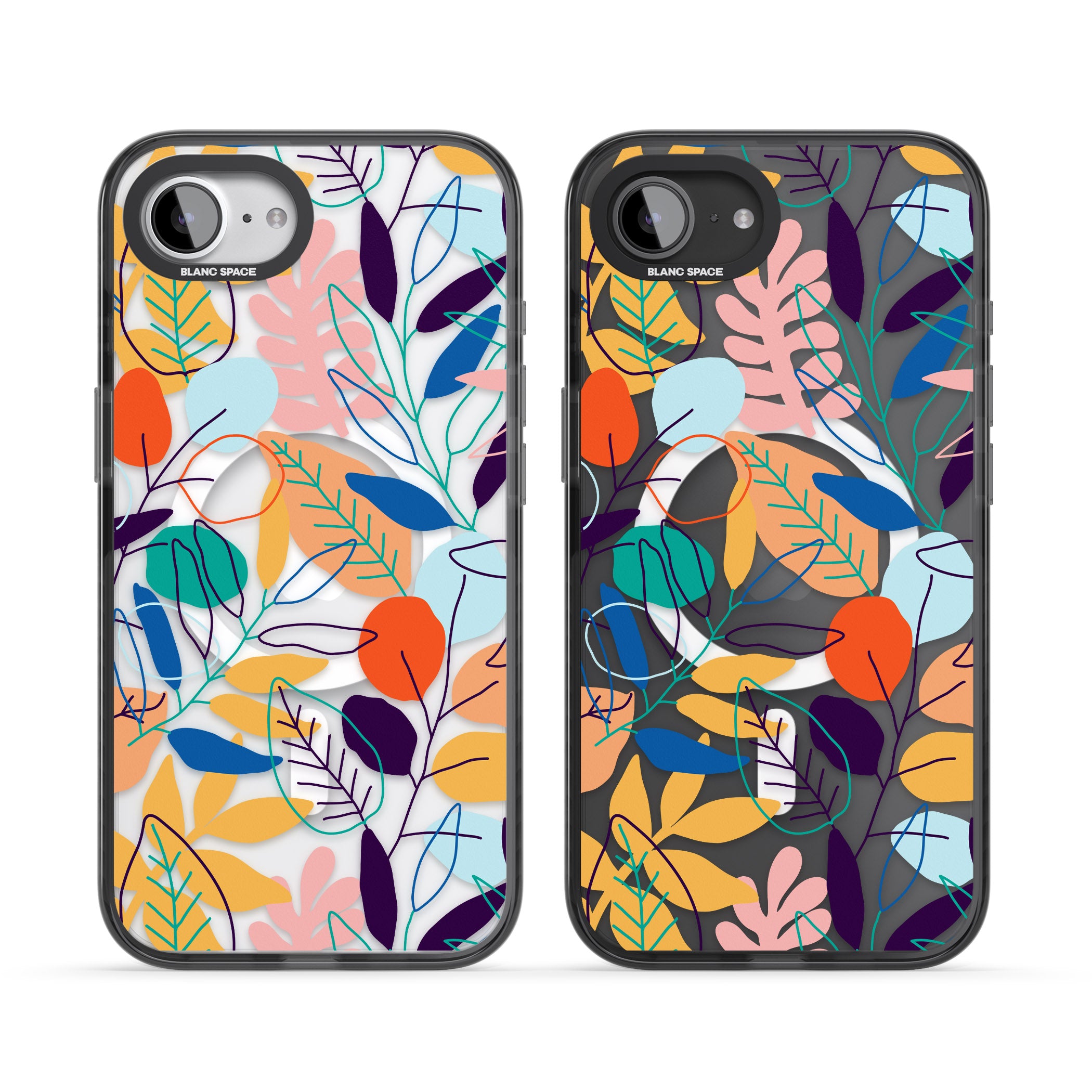 Abstract Line Drawn Leaves