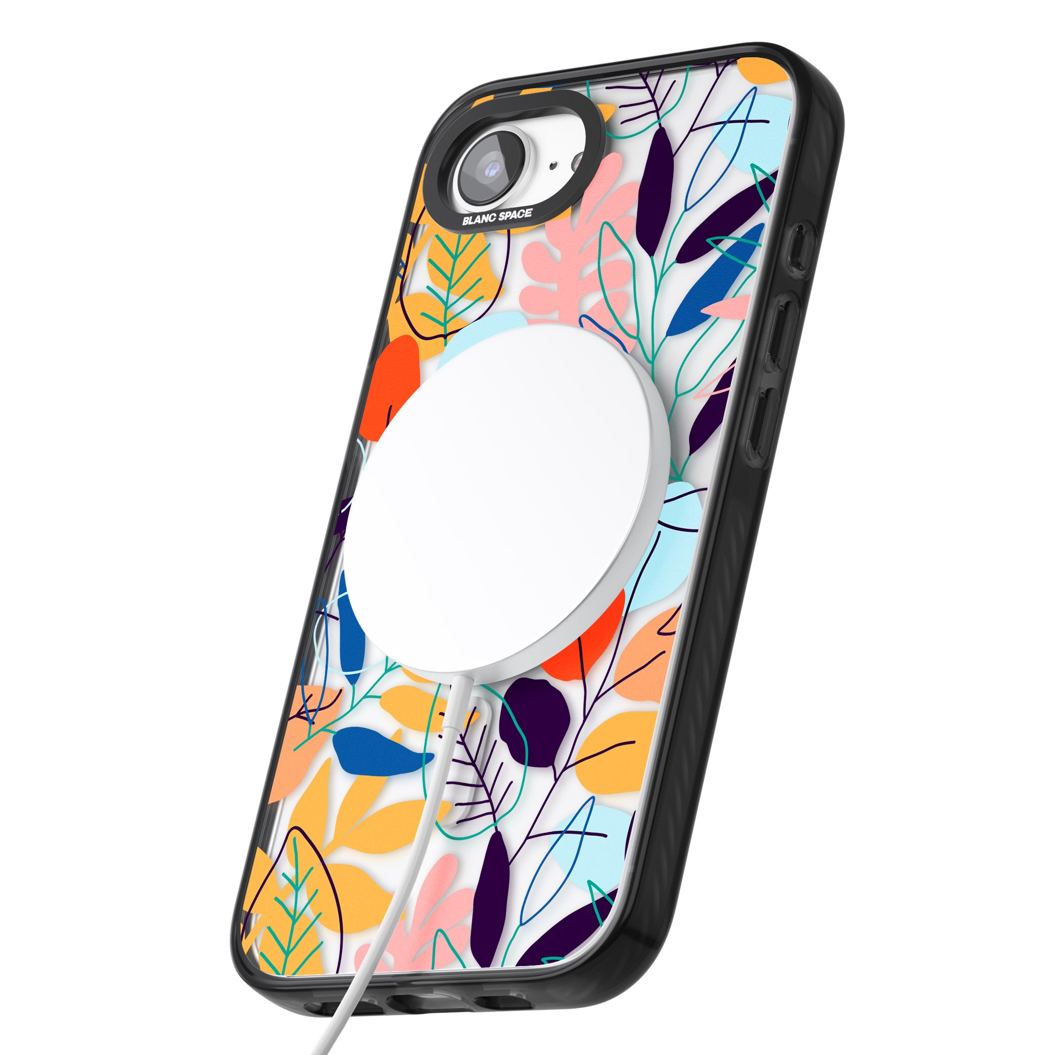 Abstract Line Drawn Leaves