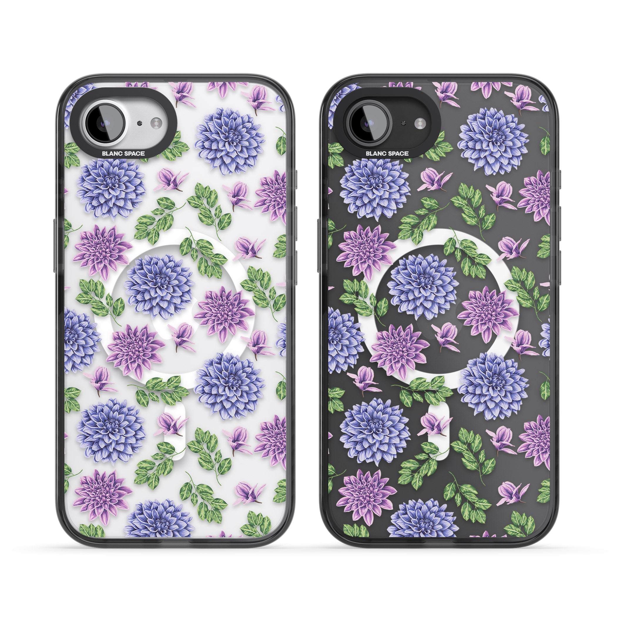 Purple Dahlias Floral