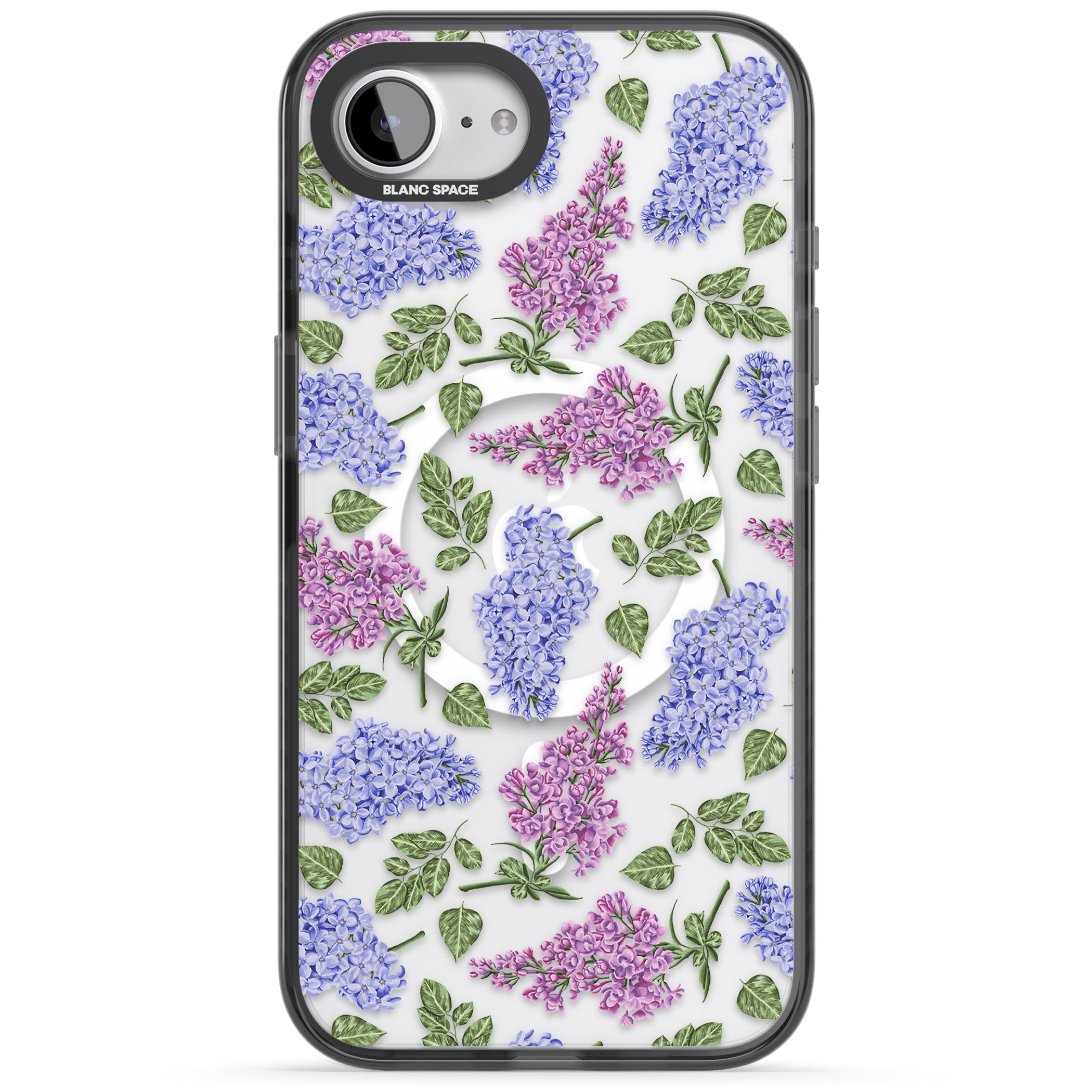 Purple Blossoms Transparent Floral