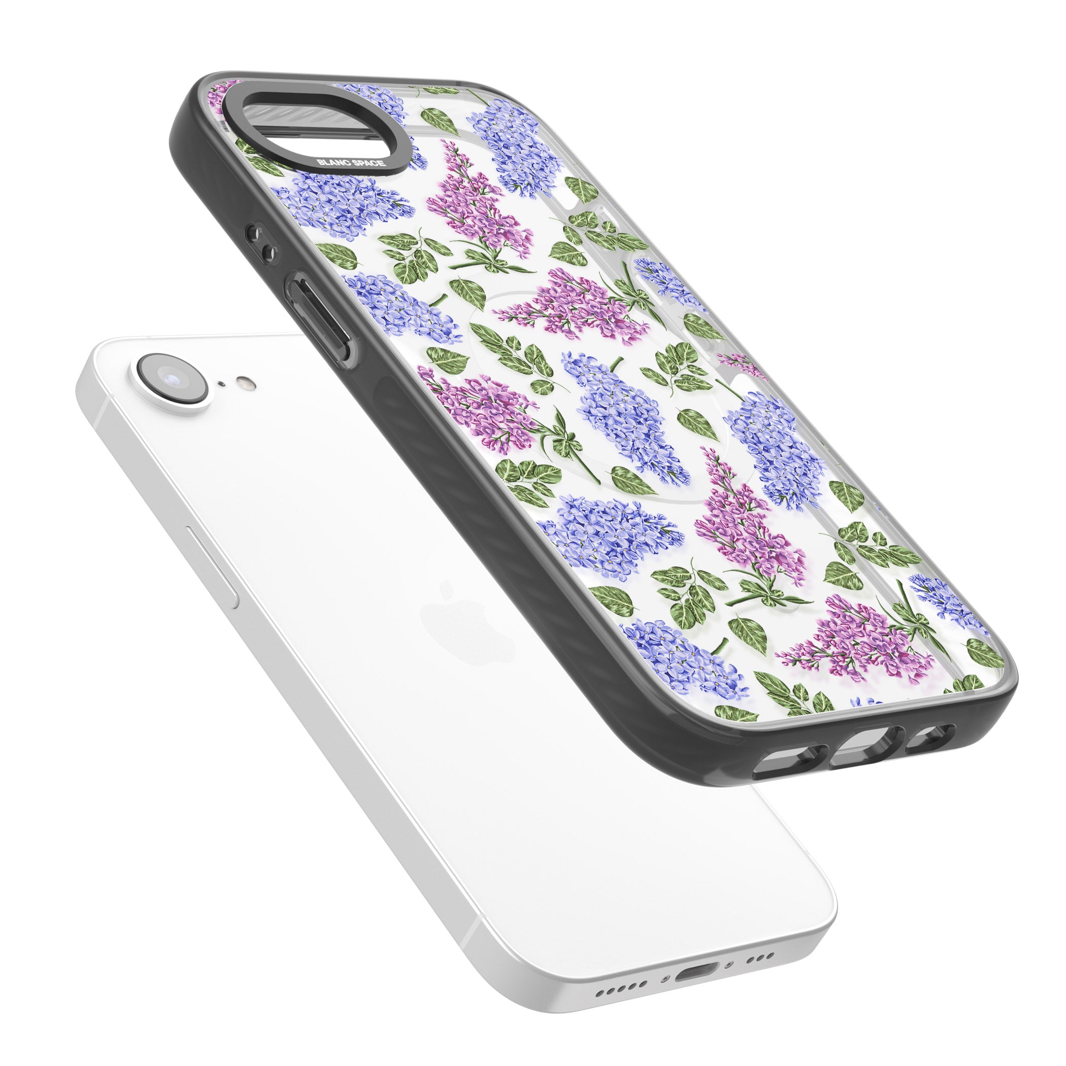 Purple Blossoms Transparent Floral