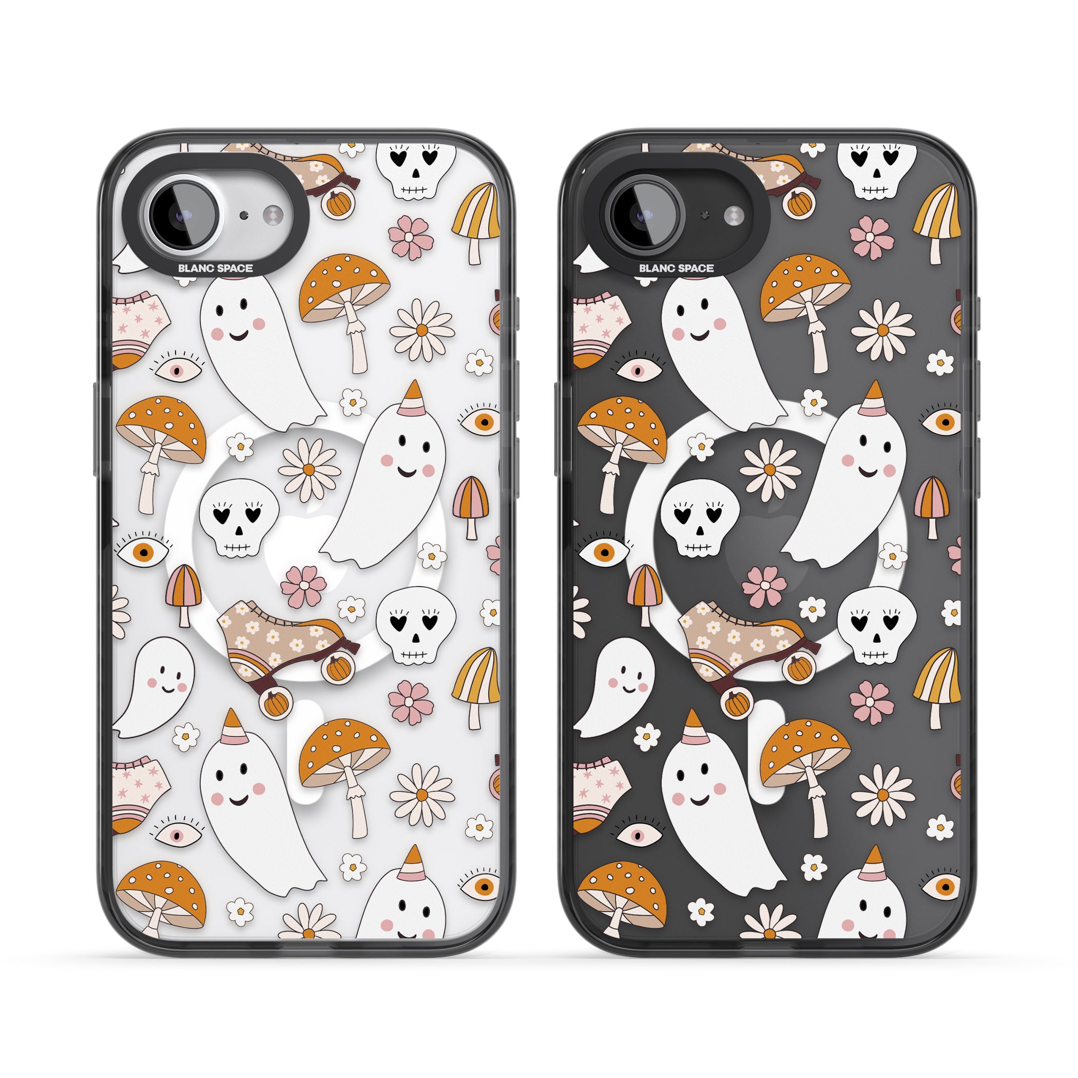 Cute Ghost And Skulls Pattern