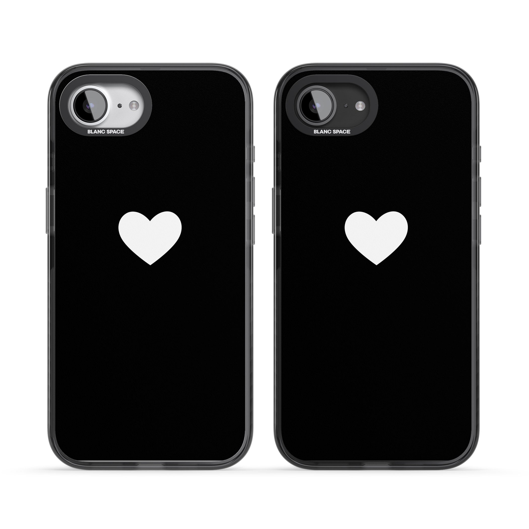 Single Heart Design: White &