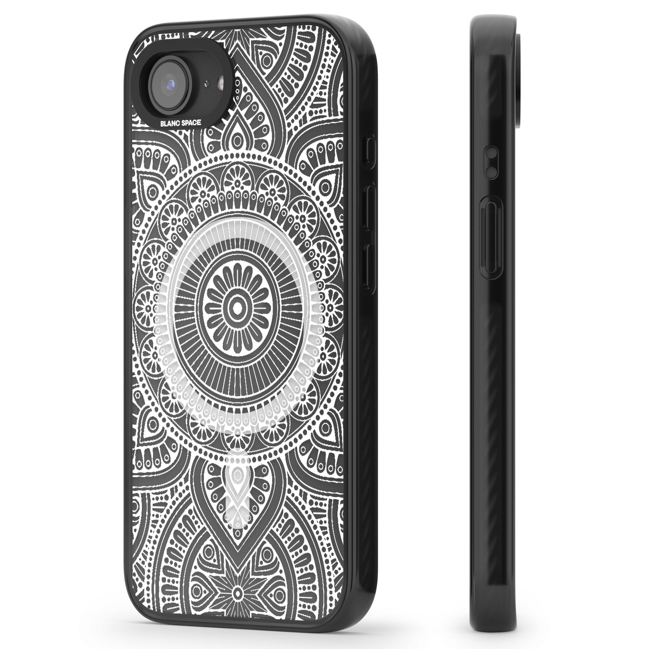 White Henna Flower Wheel