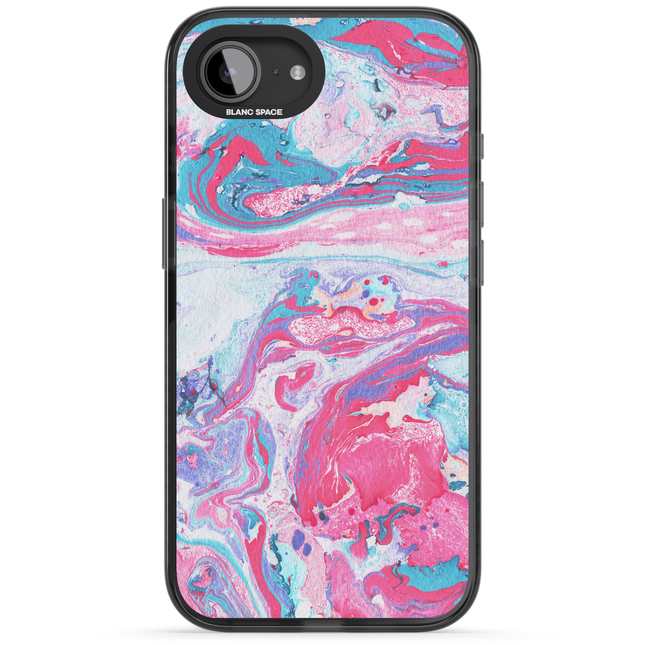 Pink, Blue & Purple Marbled Paper Pattern
