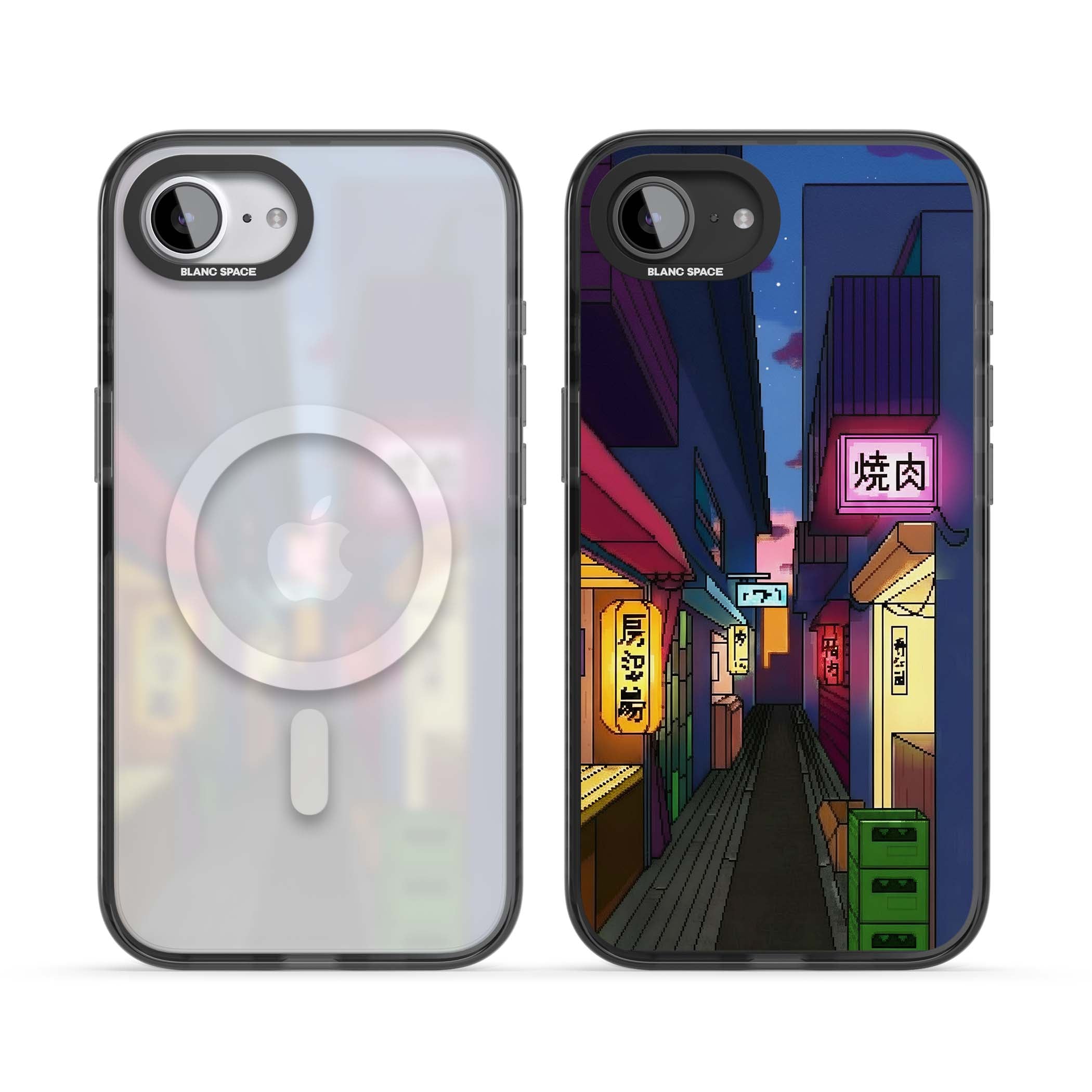 Nights In The Yokocho for him iPhone case | Black Impact Magsafe case for iPhone 16e, iPhone 17e