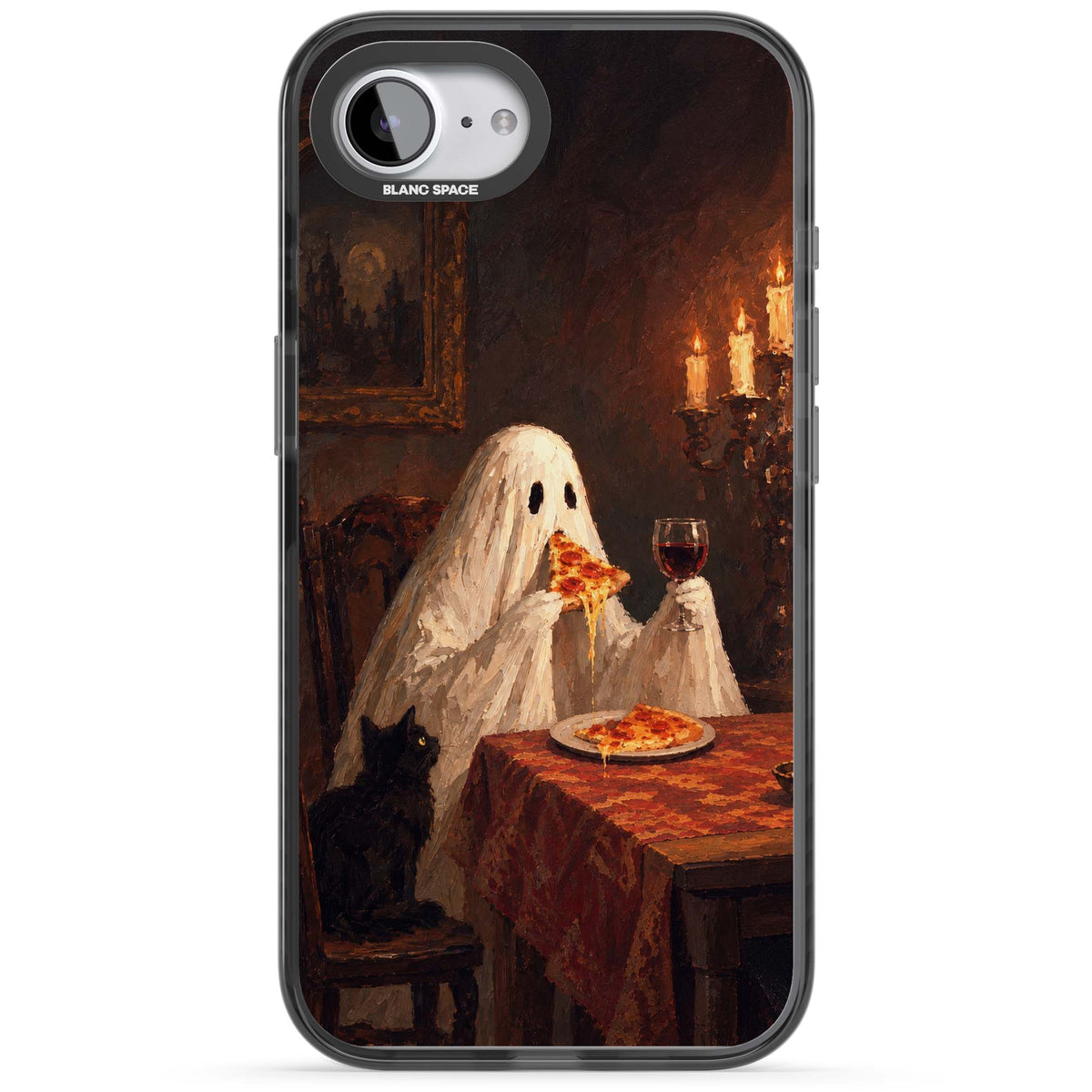Lonely Night In art iPhone case | Black Impact Magsafe case for iPhone 16e, iPhone 17e