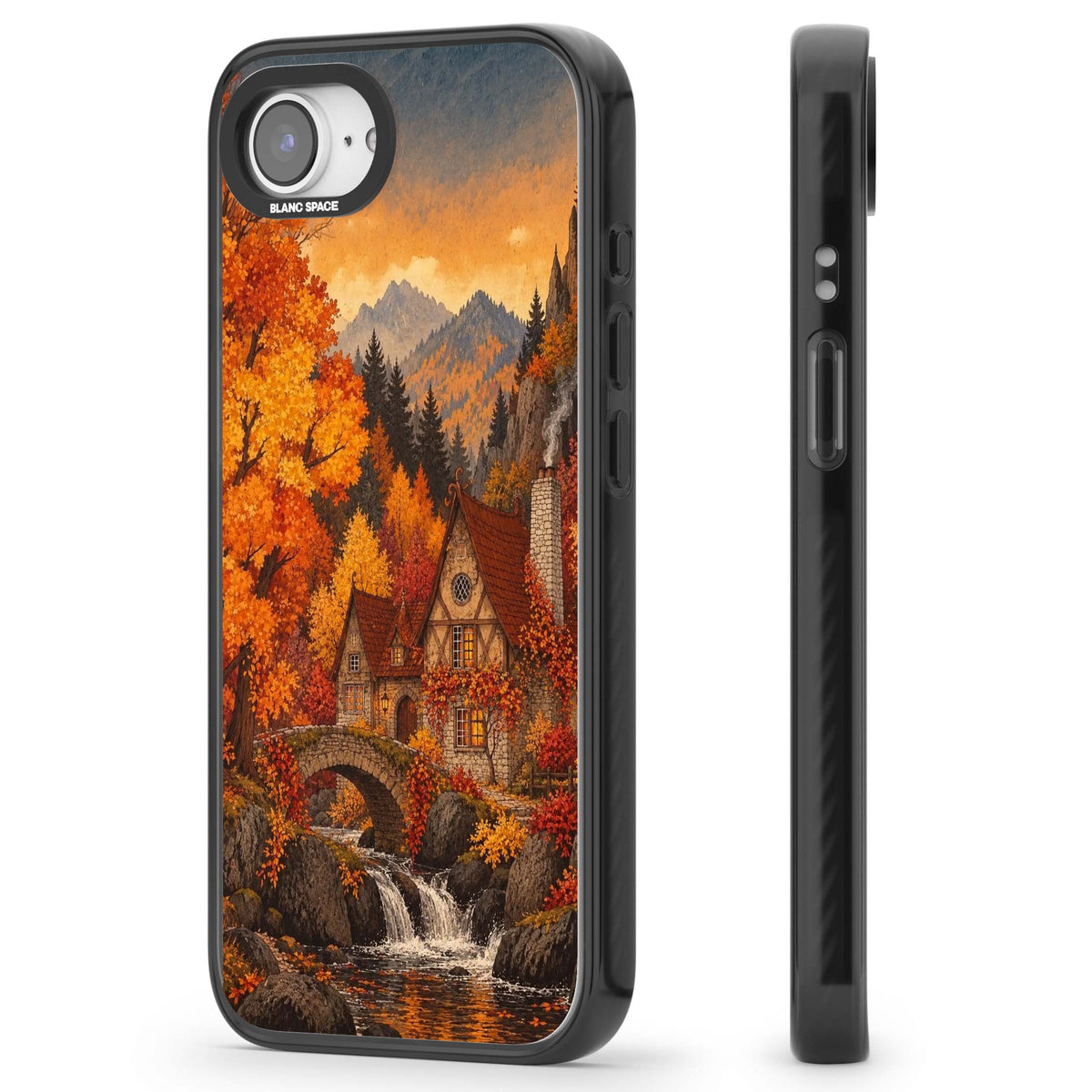 Auburn Cottage iPhone case | Black Impact Magsafe case for iPhone 16e, iPhone 17e