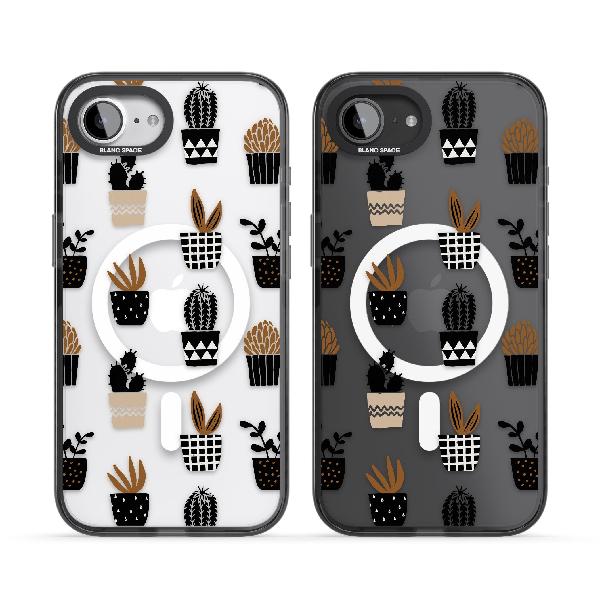 Large Mixed Plants Pattern Clear