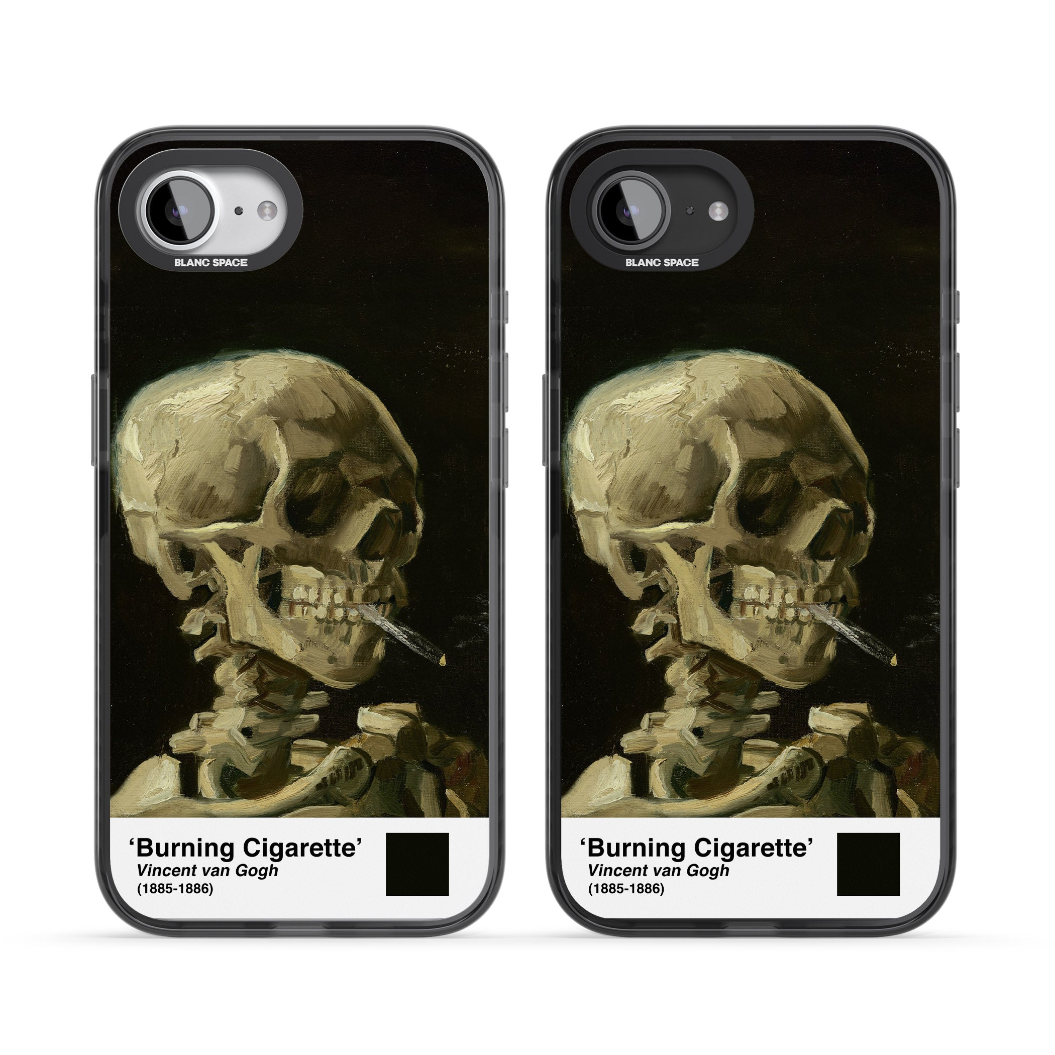 Skull Of A Skeleton With Burning Cigarette