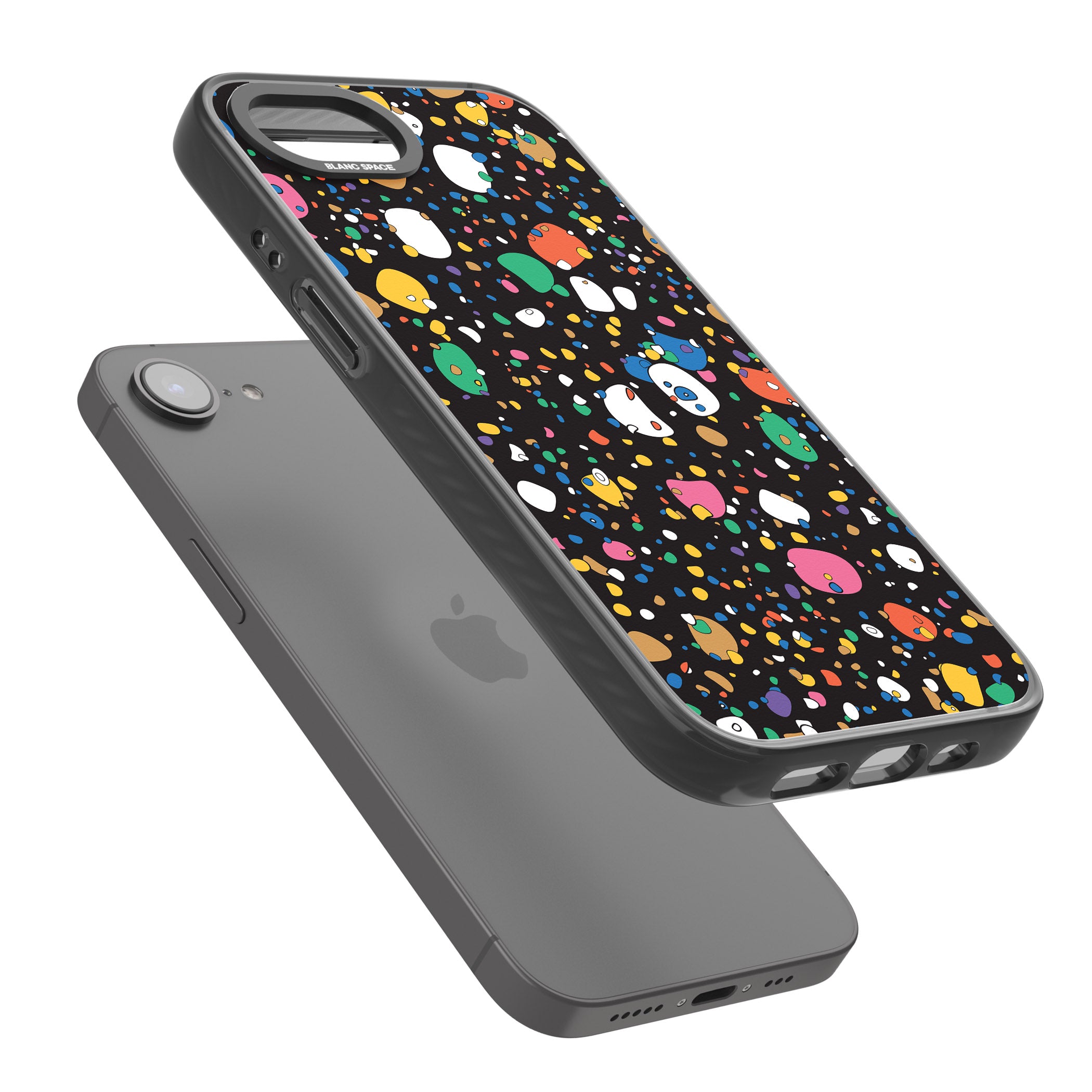 Colourful Confetti Pebbles (Black)