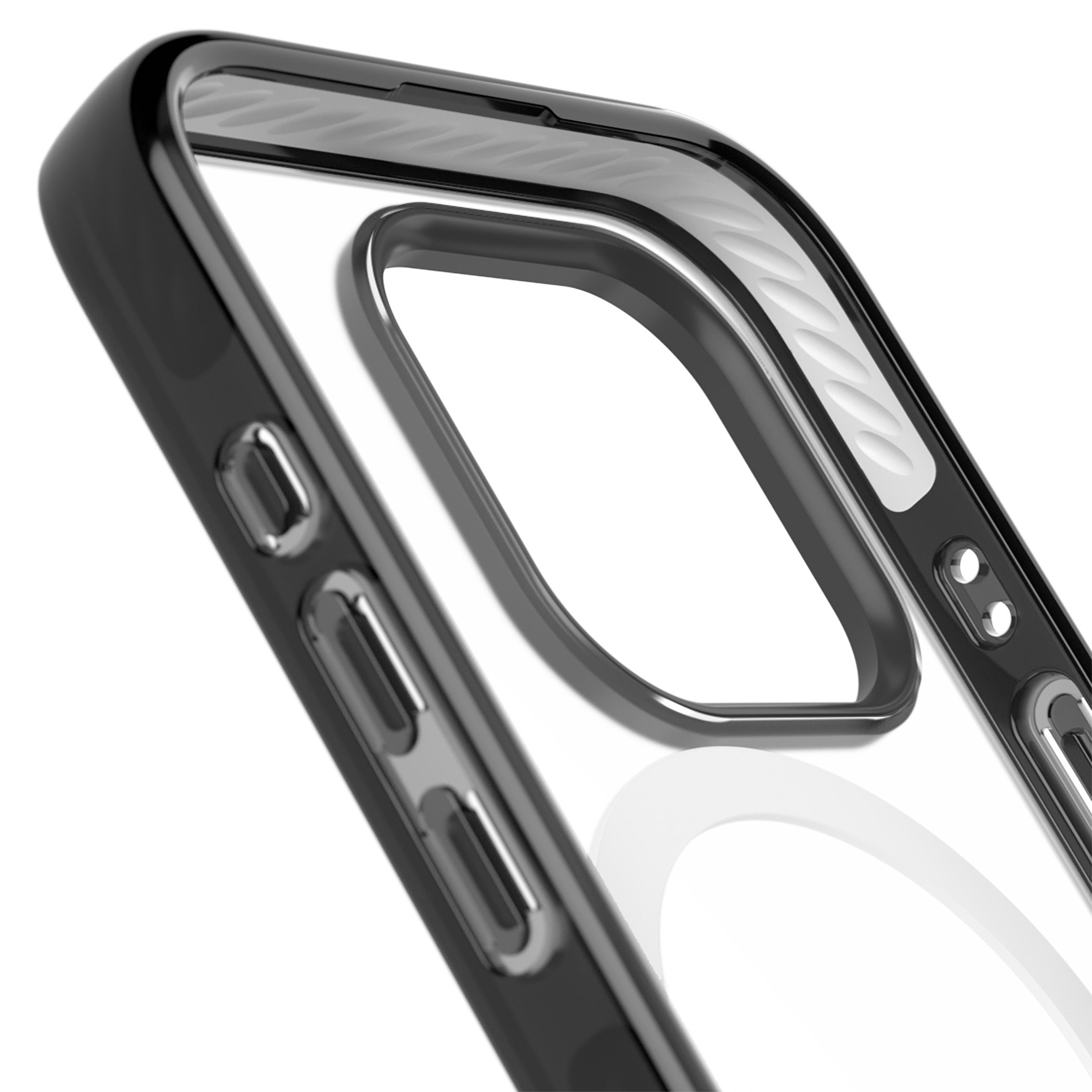 Abstract Line Art Clear Black