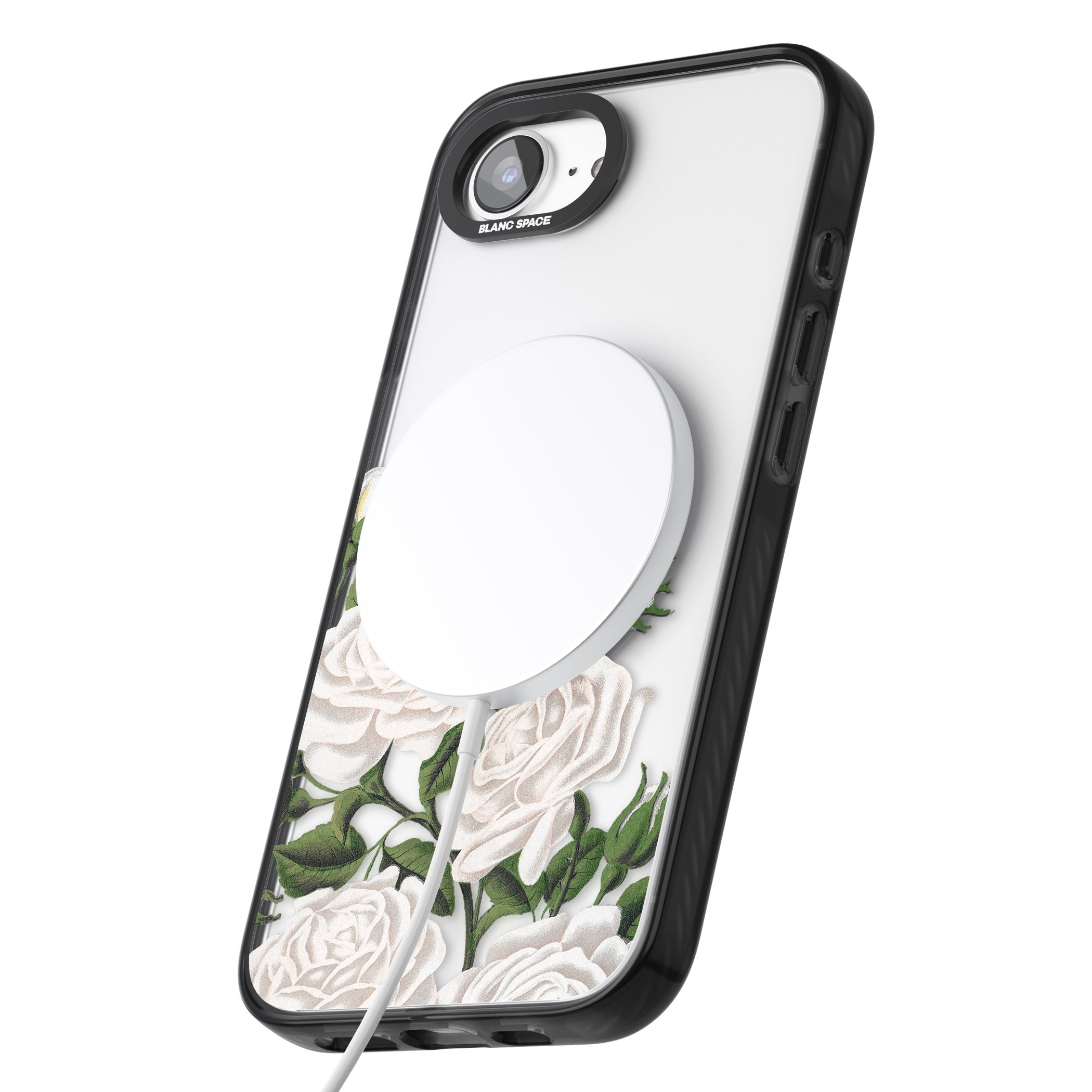 White Vintage Painted Flowers