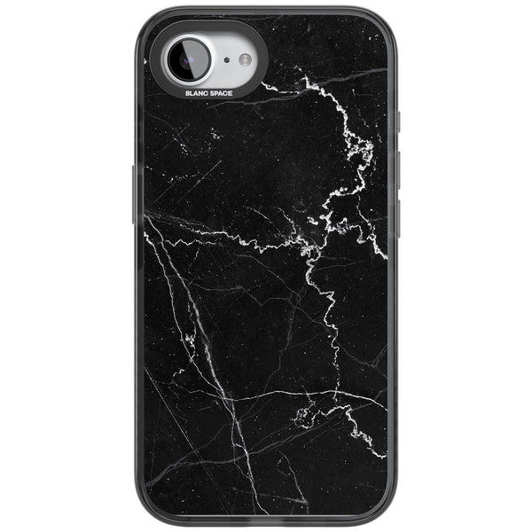 Bold Black Marble With White Texture
