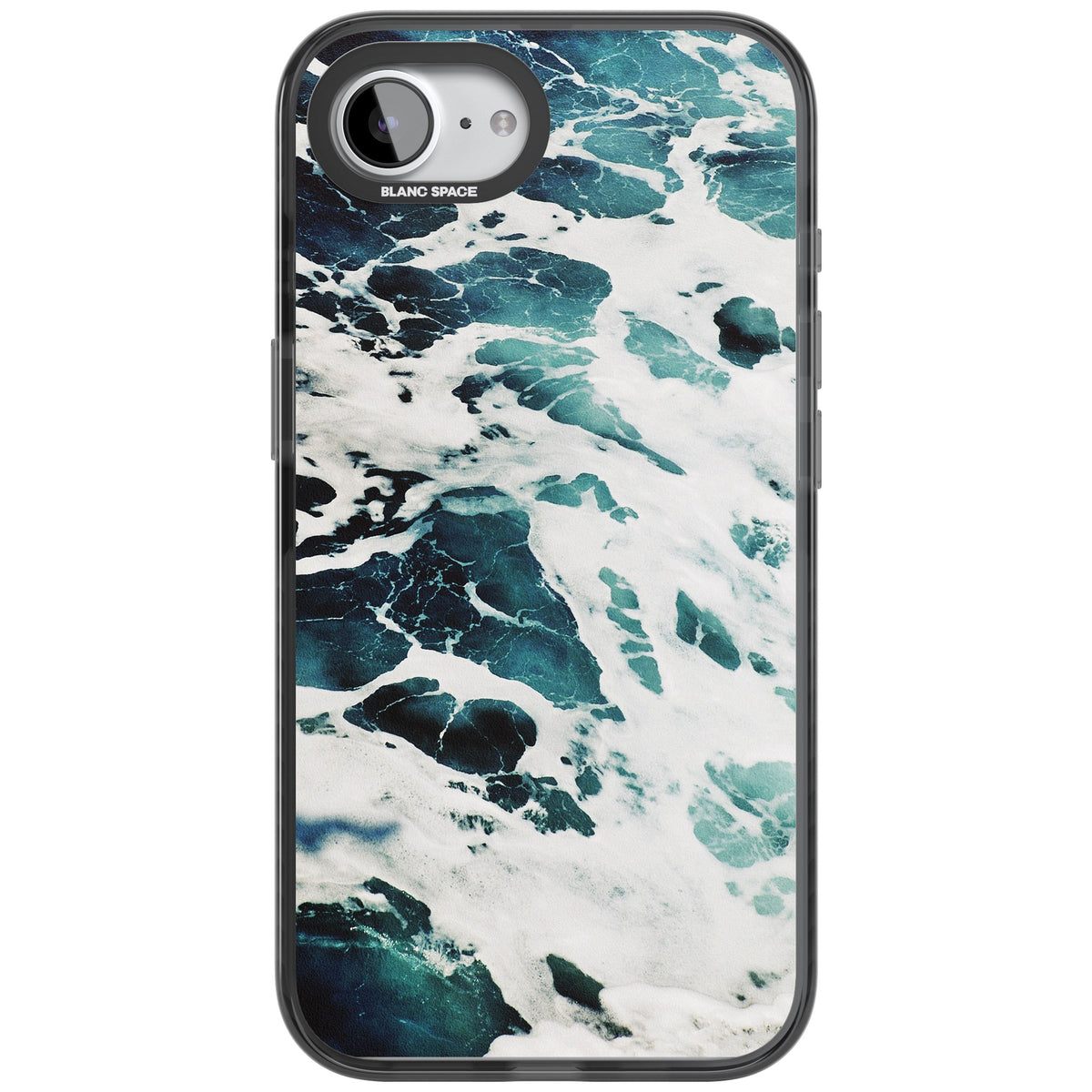 Ocean Surge iPhone 16e / iPhone 17e Impact Black Phone Case front