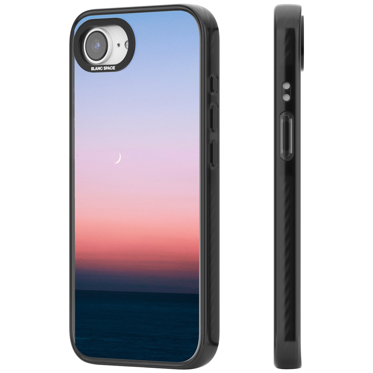 Twilight Horizon iPhone 16e / iPhone 17e Impact Black Phone Case side