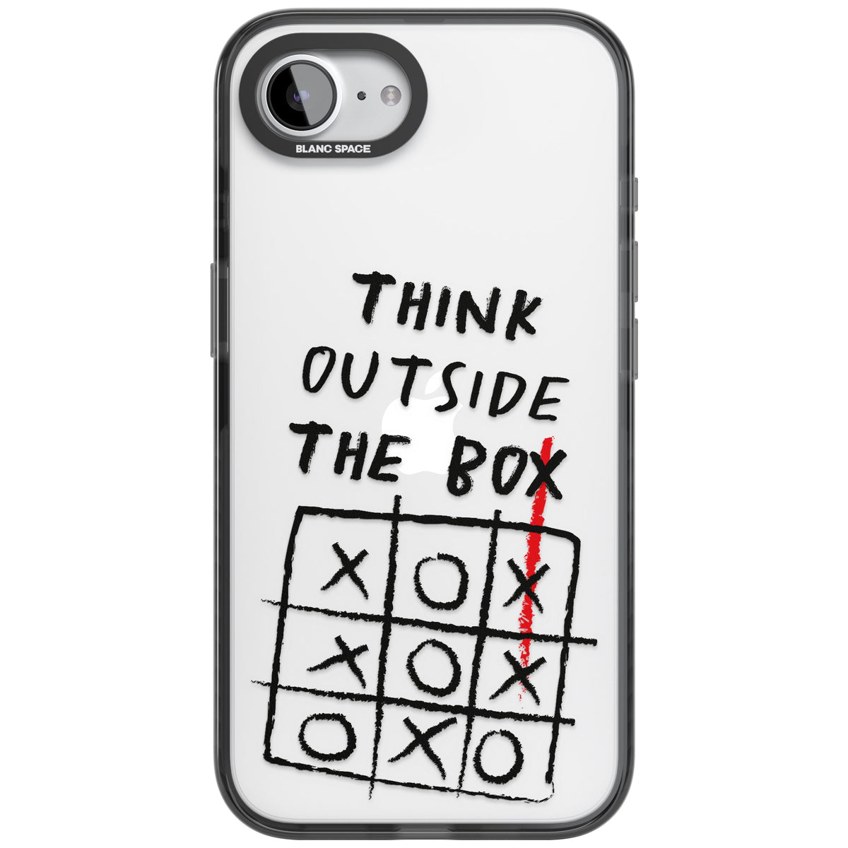 Think Outside The Box iPhone 16e / iPhone 17e Impact Black Phone Case front