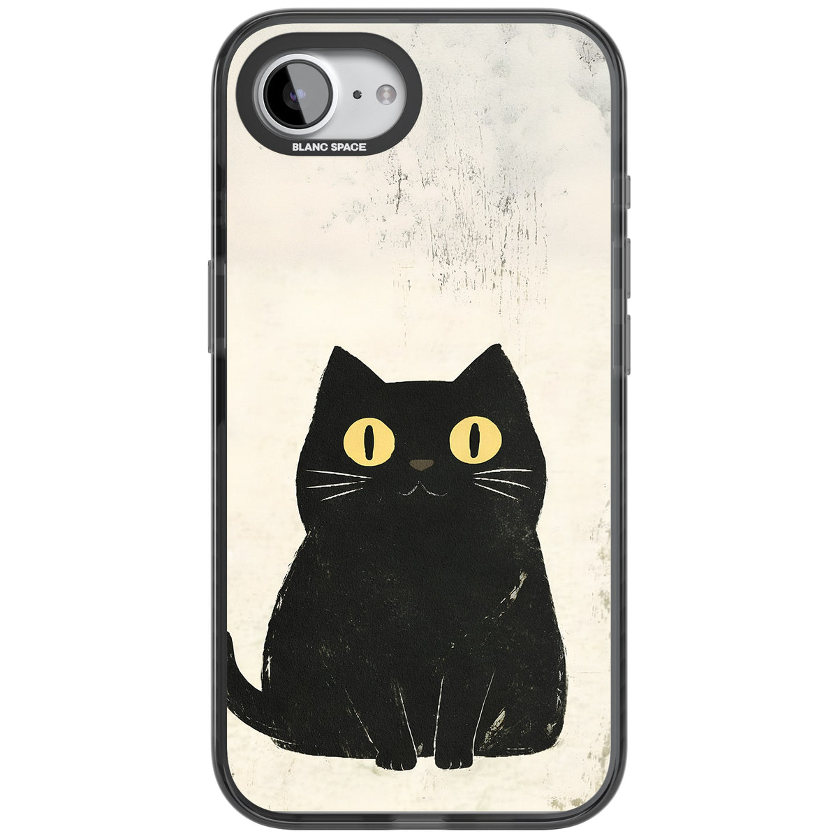 Midnight Whiskers iPhone 16e / iPhone 17e Impact Black Phone Case front