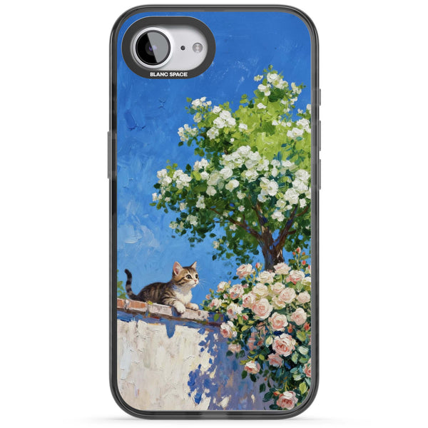Kitten in Blooming Garden