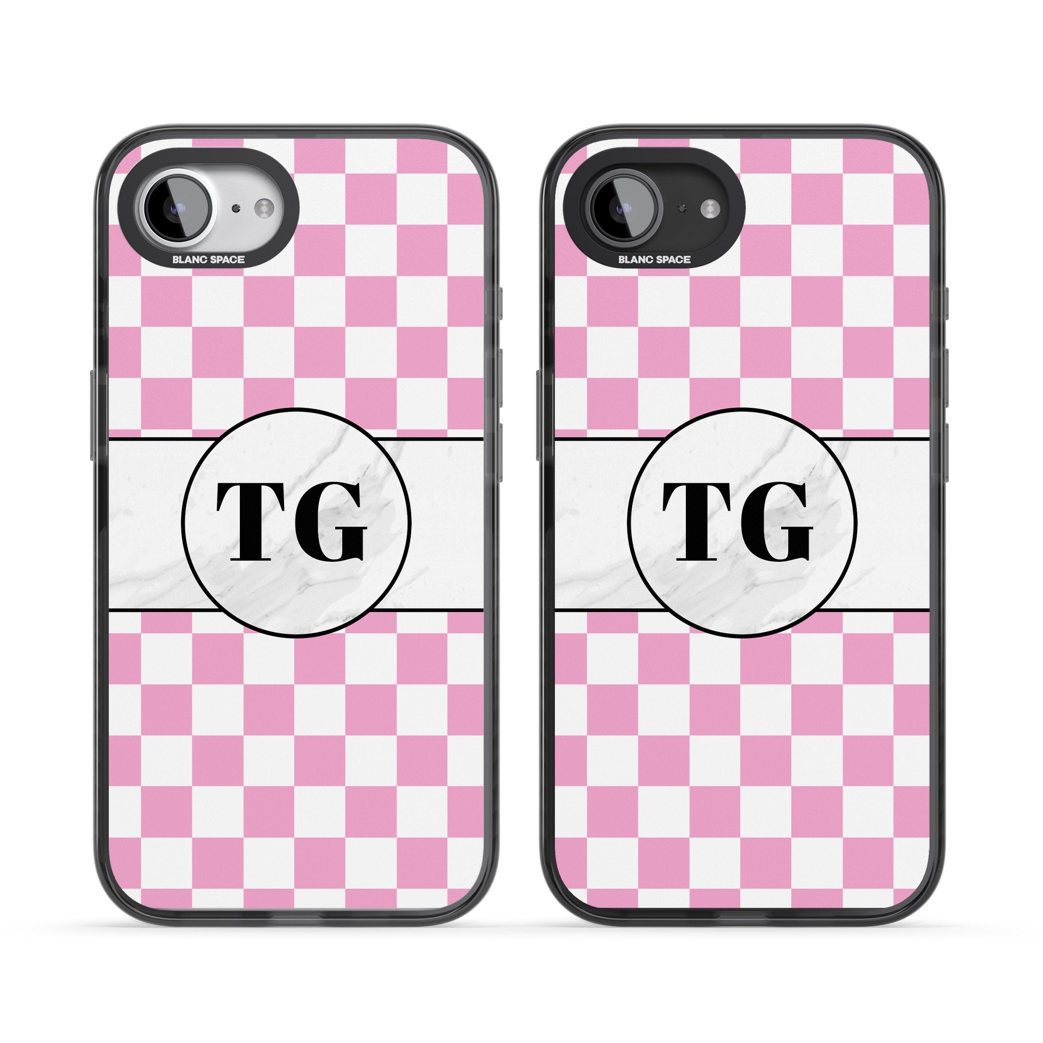 Personalised Monogrammed Pink Check