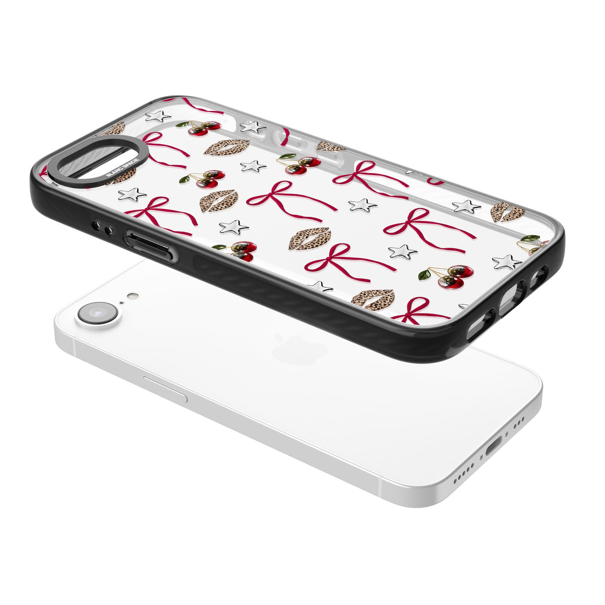 Starlet iPhone 16e / iPhone 17e Impact Black Phone Case angled