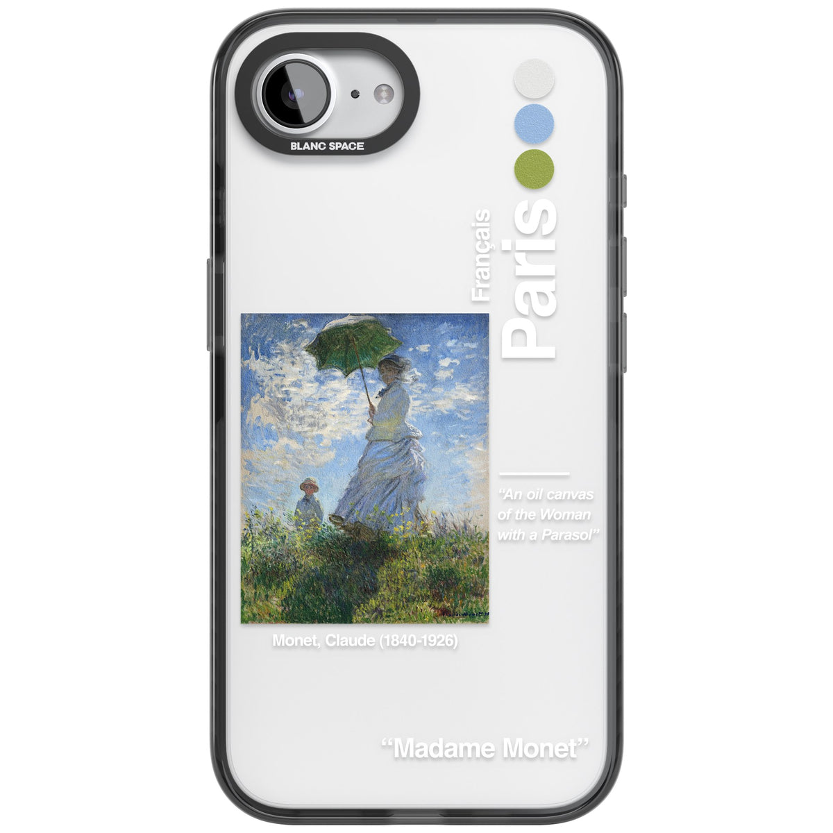 Madame Monet And Her Son iPhone 16e / iPhone 17e Impact Black Phone Case front