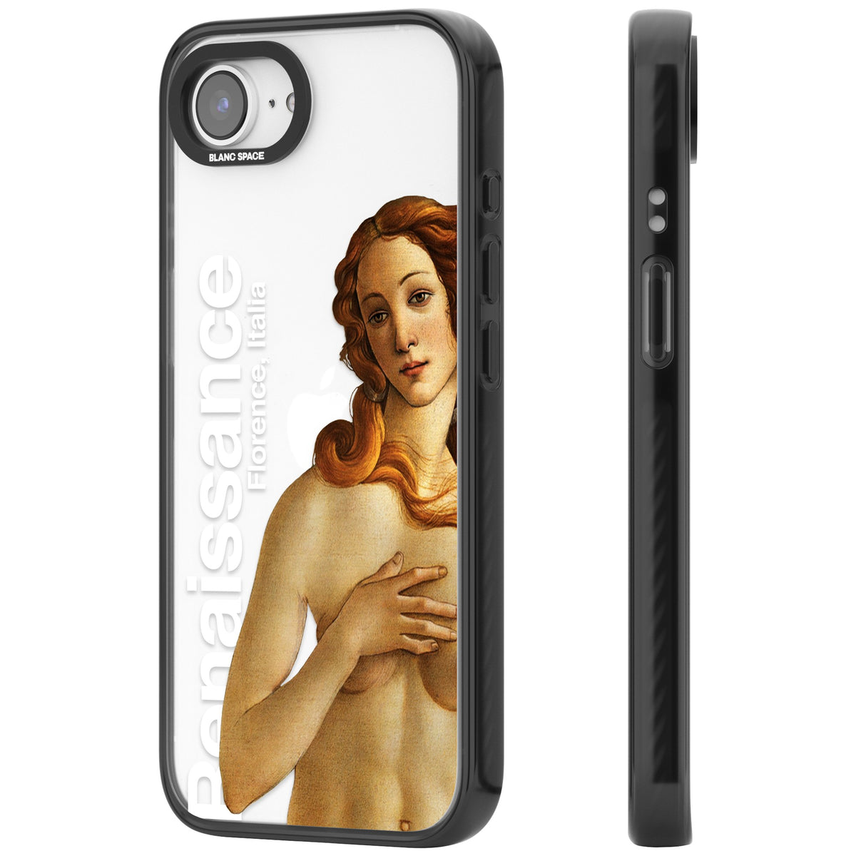 Florence Renaissance iPhone 16e / iPhone 17e Impact Black Phone Case side