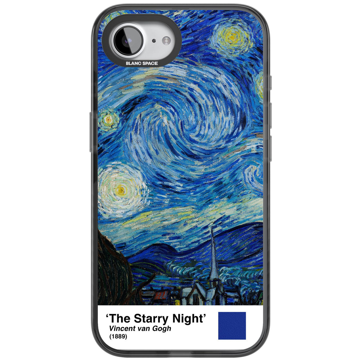 The Starry Night iPhone 16e / iPhone 17e Impact Black Phone Case front