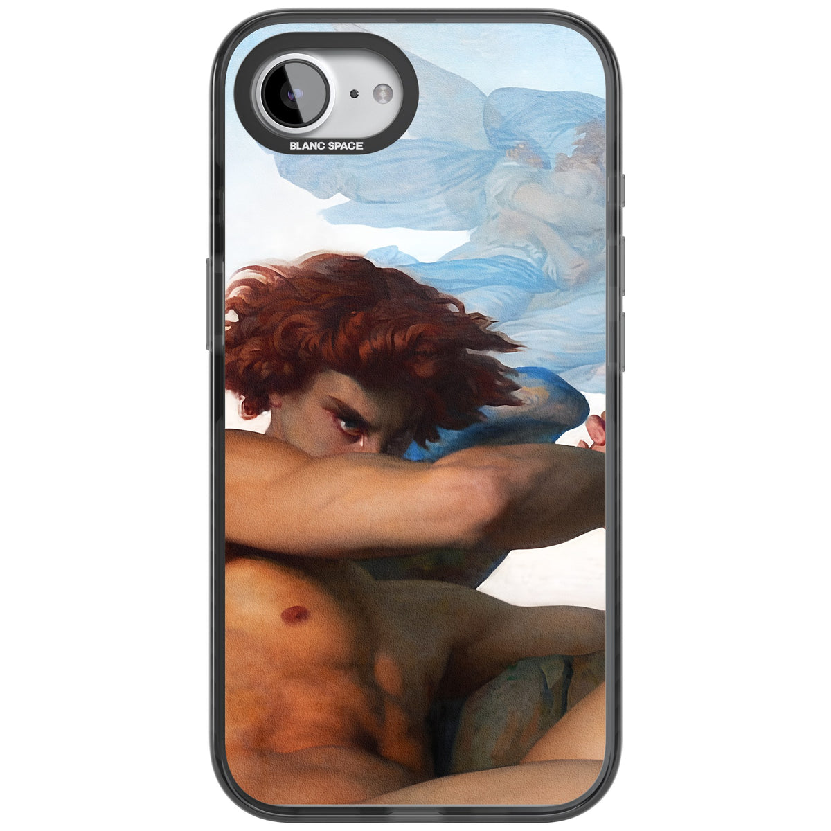The Fallen Angel iPhone 16e / iPhone 17e Impact Black Phone Case front