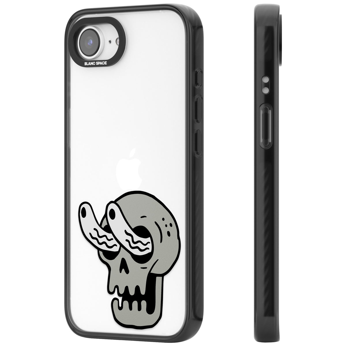 Skull Eyes iPhone 16e / iPhone 17e Impact Black Phone Case side