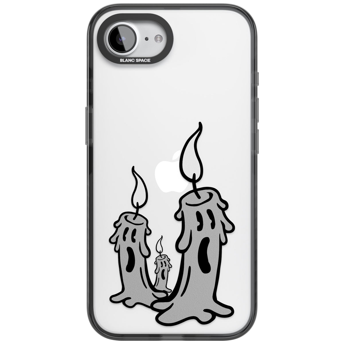 Candle Lit iPhone 16e / iPhone 17e Impact Black Phone Case front