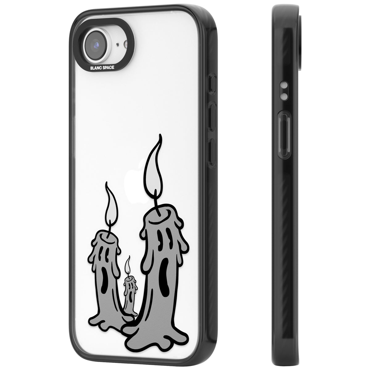 Candle Lit iPhone 16e / iPhone 17e Impact Black Phone Case side