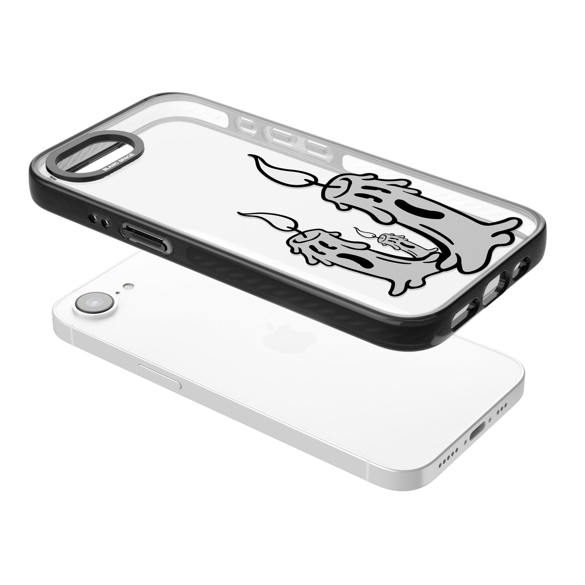 Candle Lit iPhone 16e / iPhone 17e Impact Black Phone Case angled