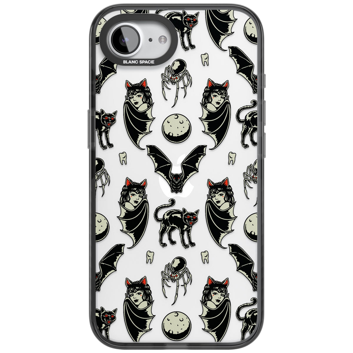 Vampy Goth iPhone 16e / iPhone 17e Impact Black Phone Case front