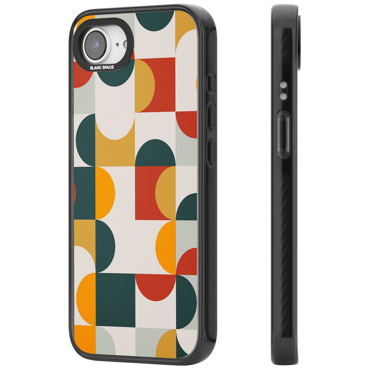 Retro Color Blocks iPhone 16e / iPhone 17e Impact Black Phone Case side
