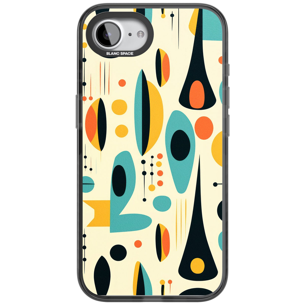 Atomic Lounge iPhone 16e / iPhone 17e Impact Black Phone Case front