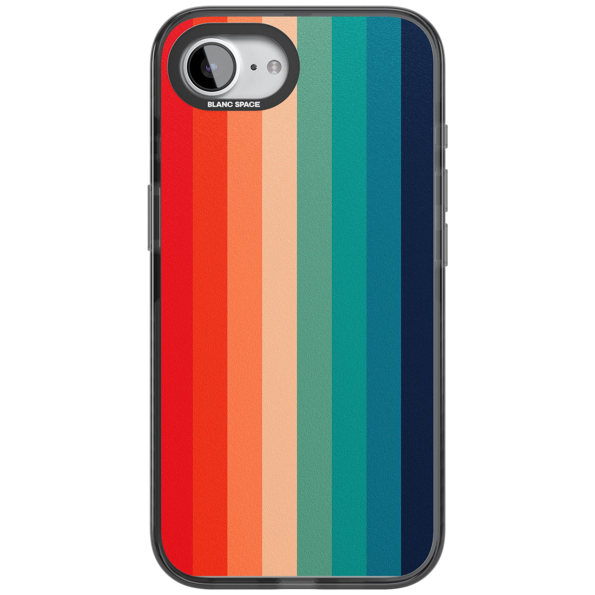 Retro Spectrum iPhone 16e / iPhone 17e Impact Black Phone Case front