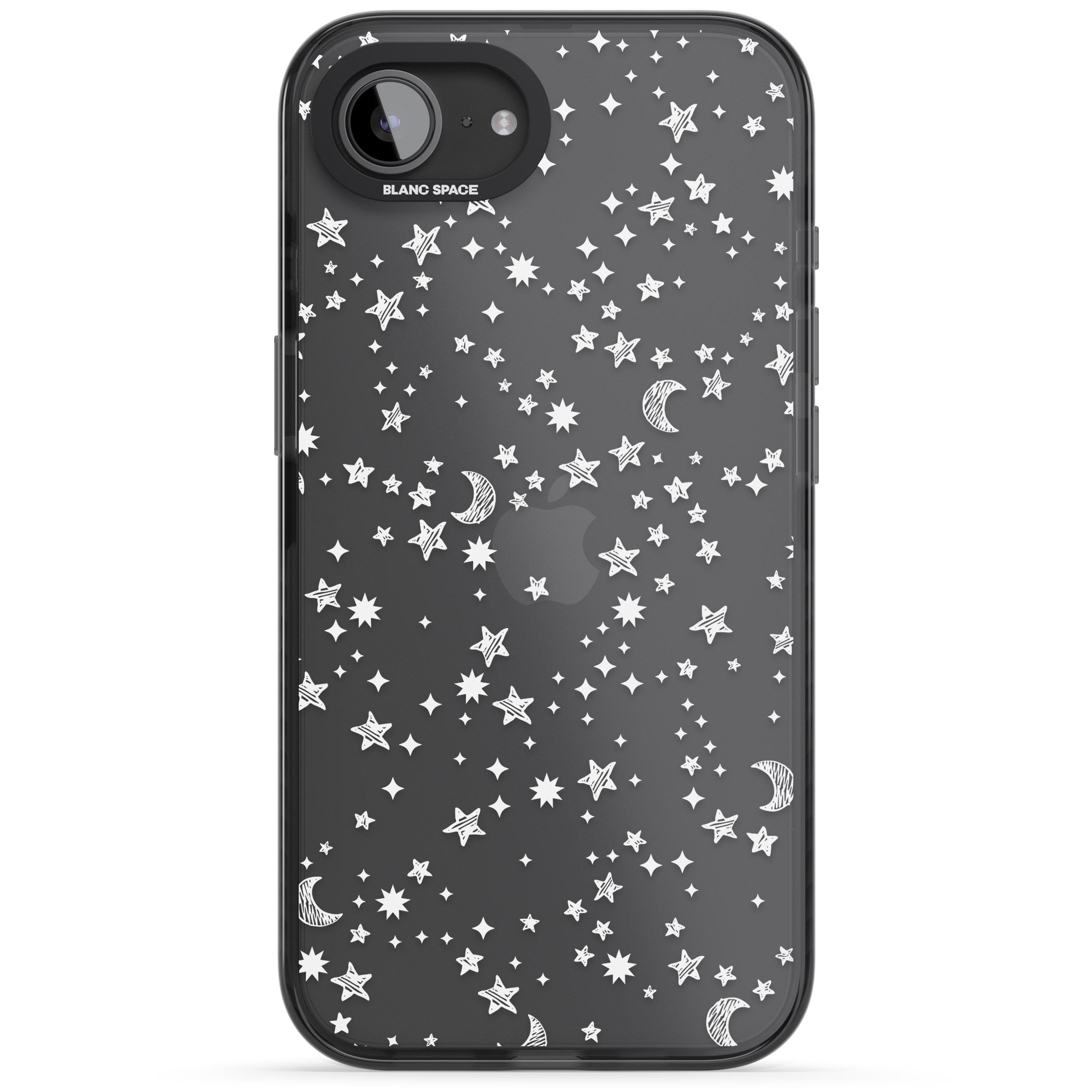 White Cosmic Galaxy Pattern