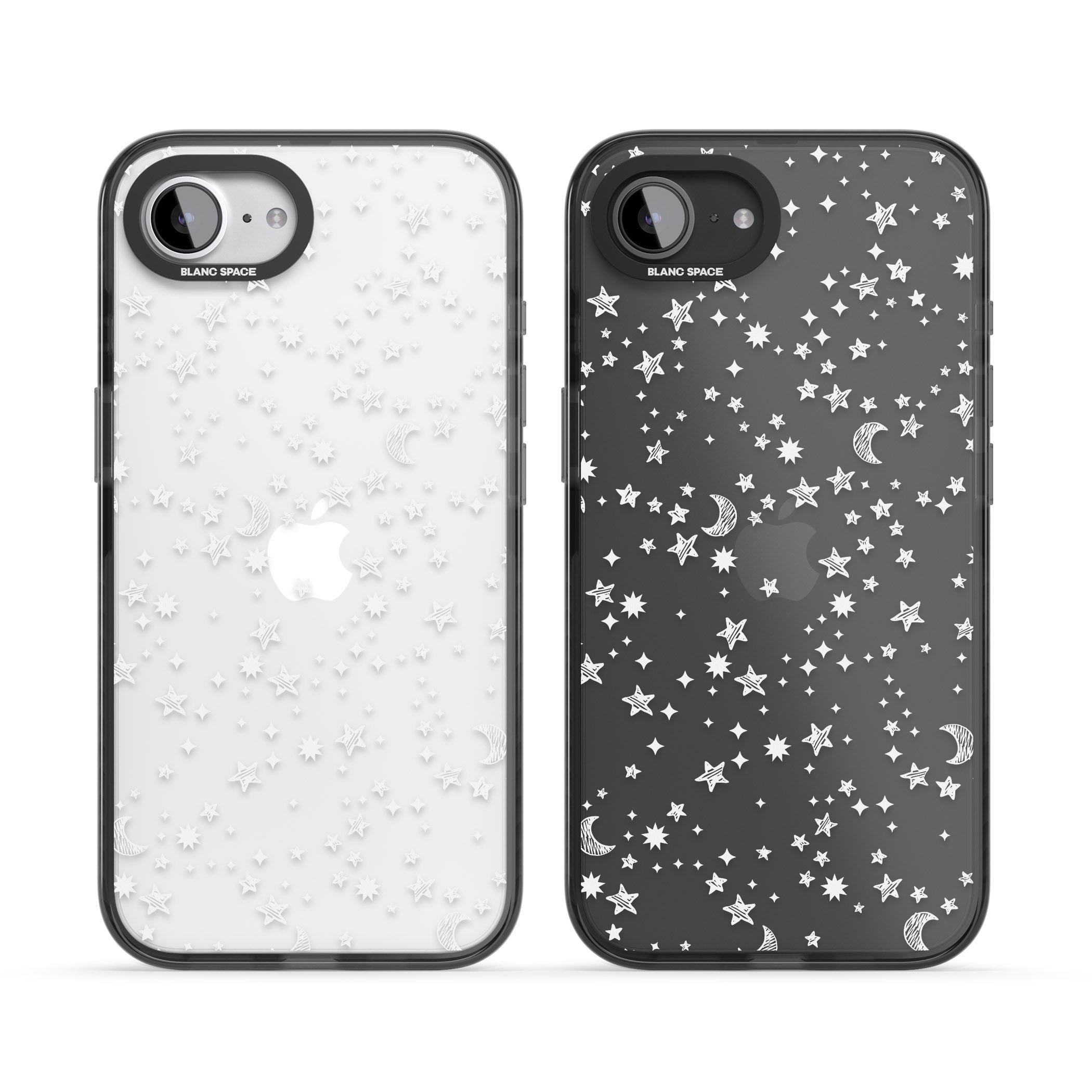 White Cosmic Galaxy Pattern