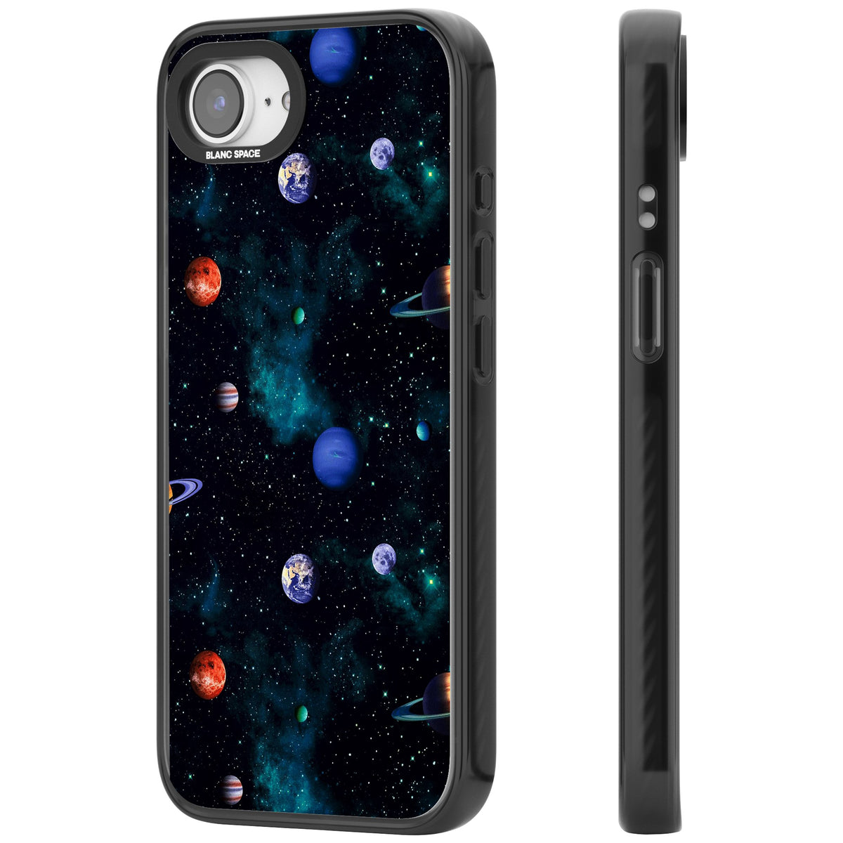 Deep Space iPhone 16e / iPhone 17e Impact Black Phone Case side