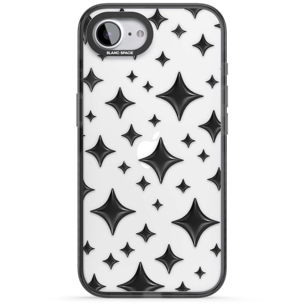 Black Puff Sparkle Pattern